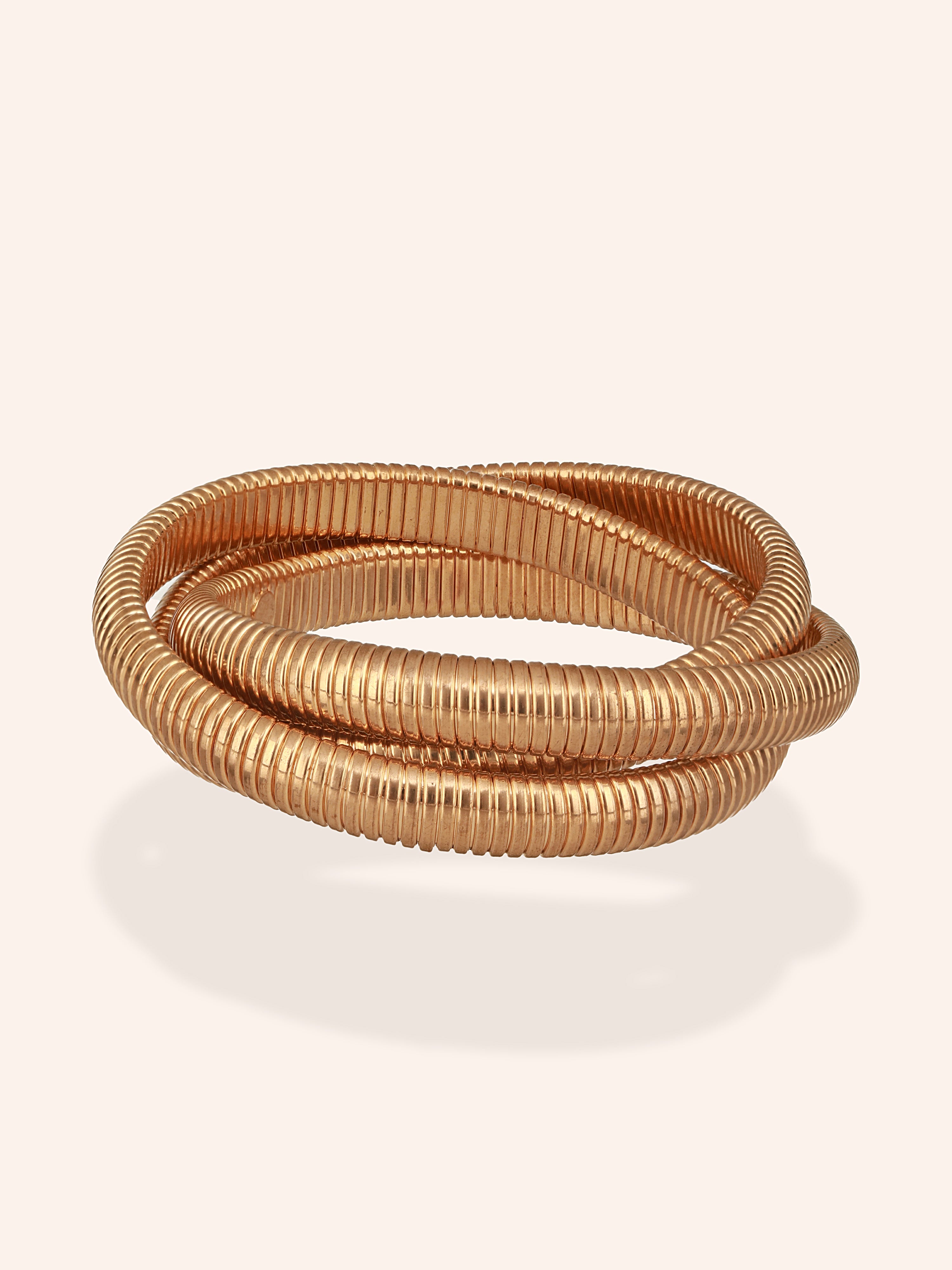Power Coil Bracelet - 18K Gold Plated