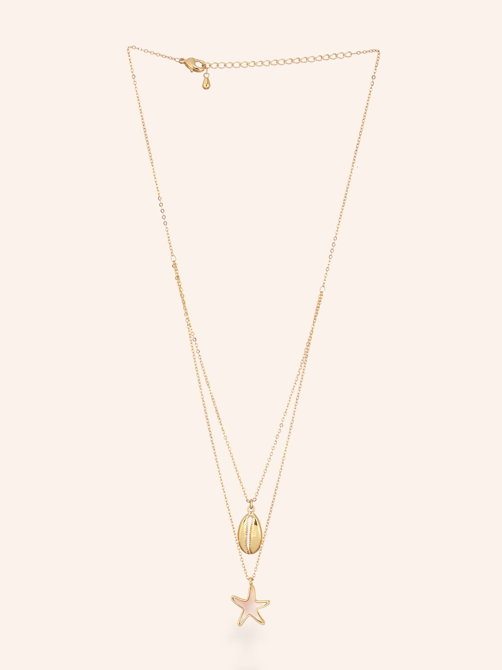 Mermaid Layer Necklace-18K Gold Plated