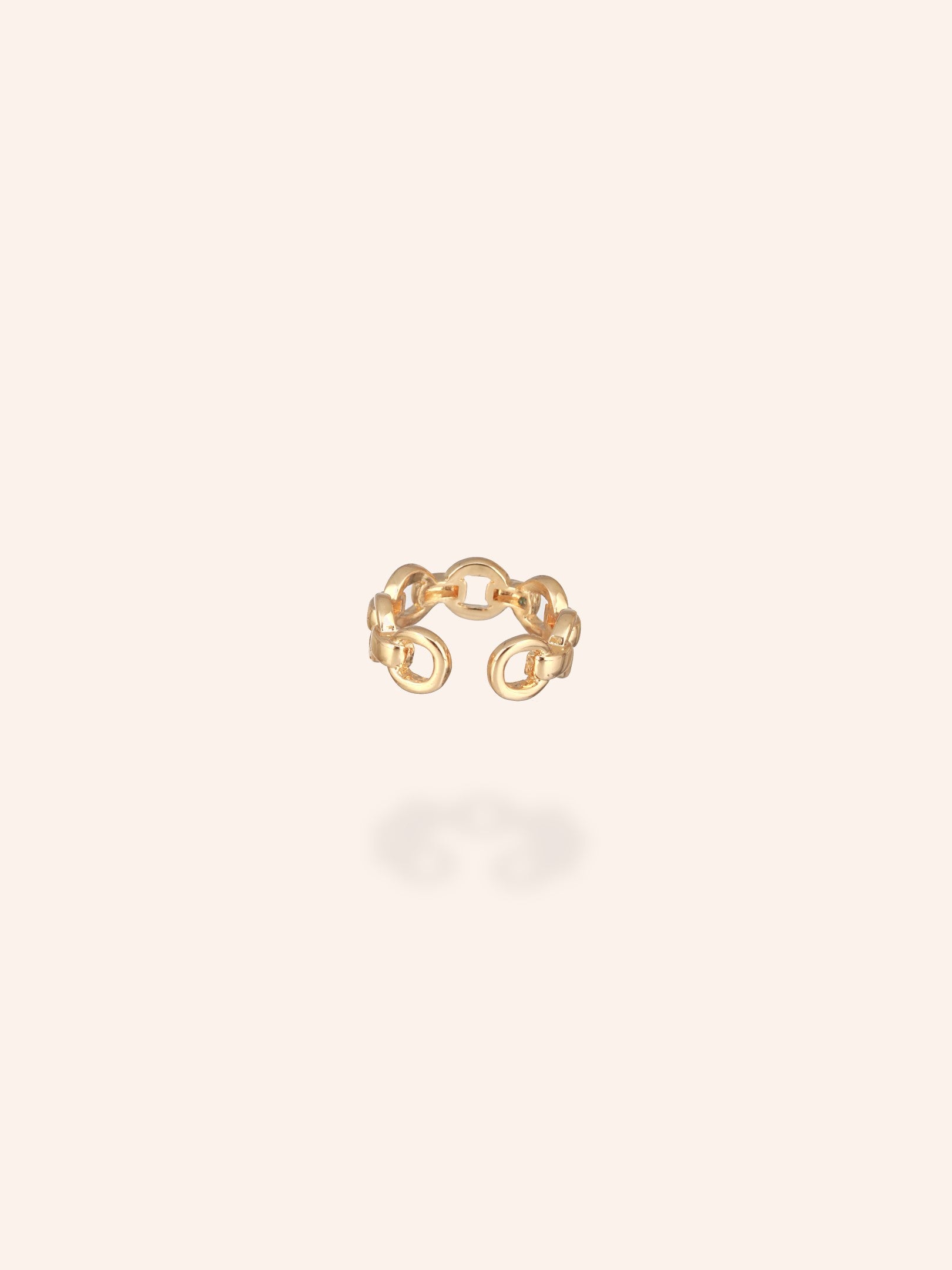 Chic Chain Ring-18K Gold Plated
