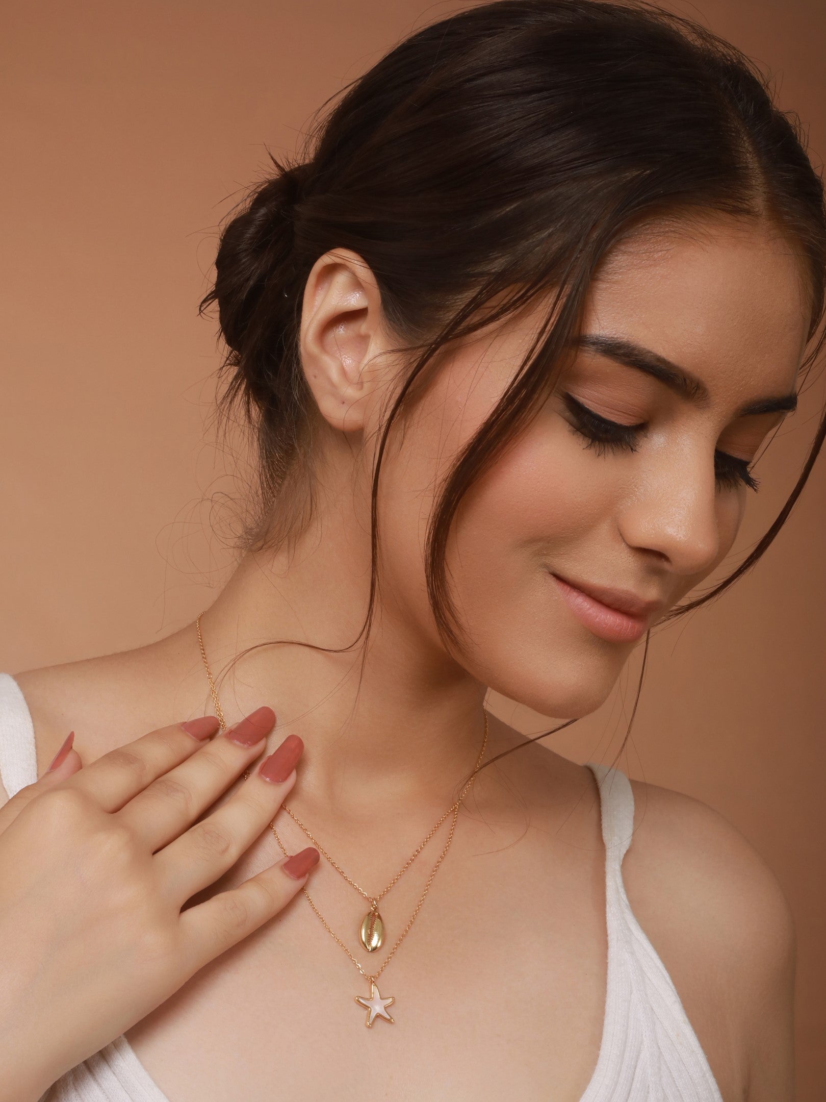 Mermaid Layer Necklace-18K Gold Plated