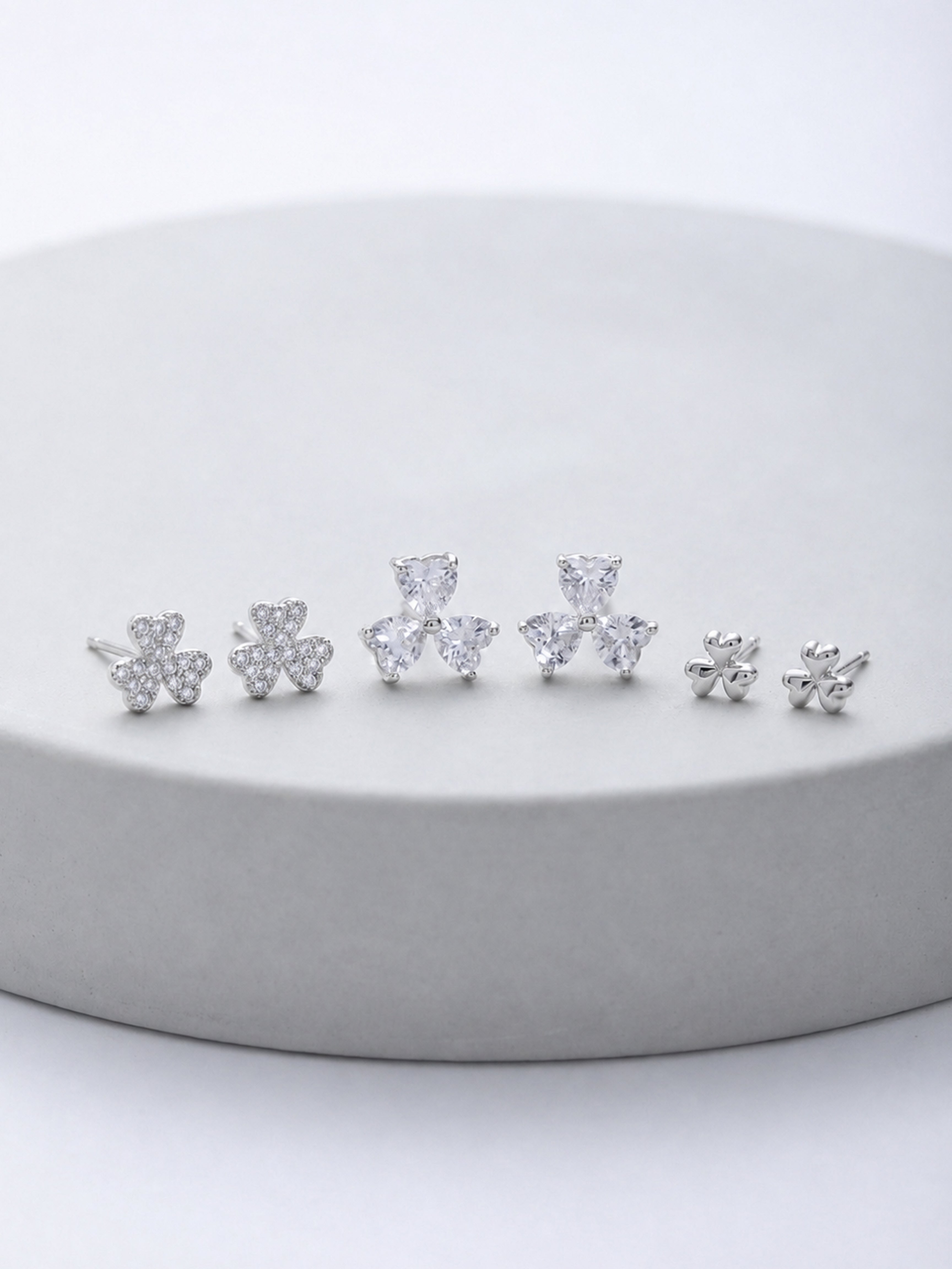 Mini Floral Studs (Set Of 3)