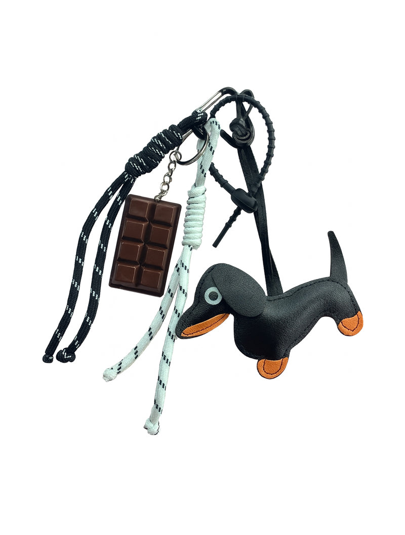 Dapper Dachshund Keychain