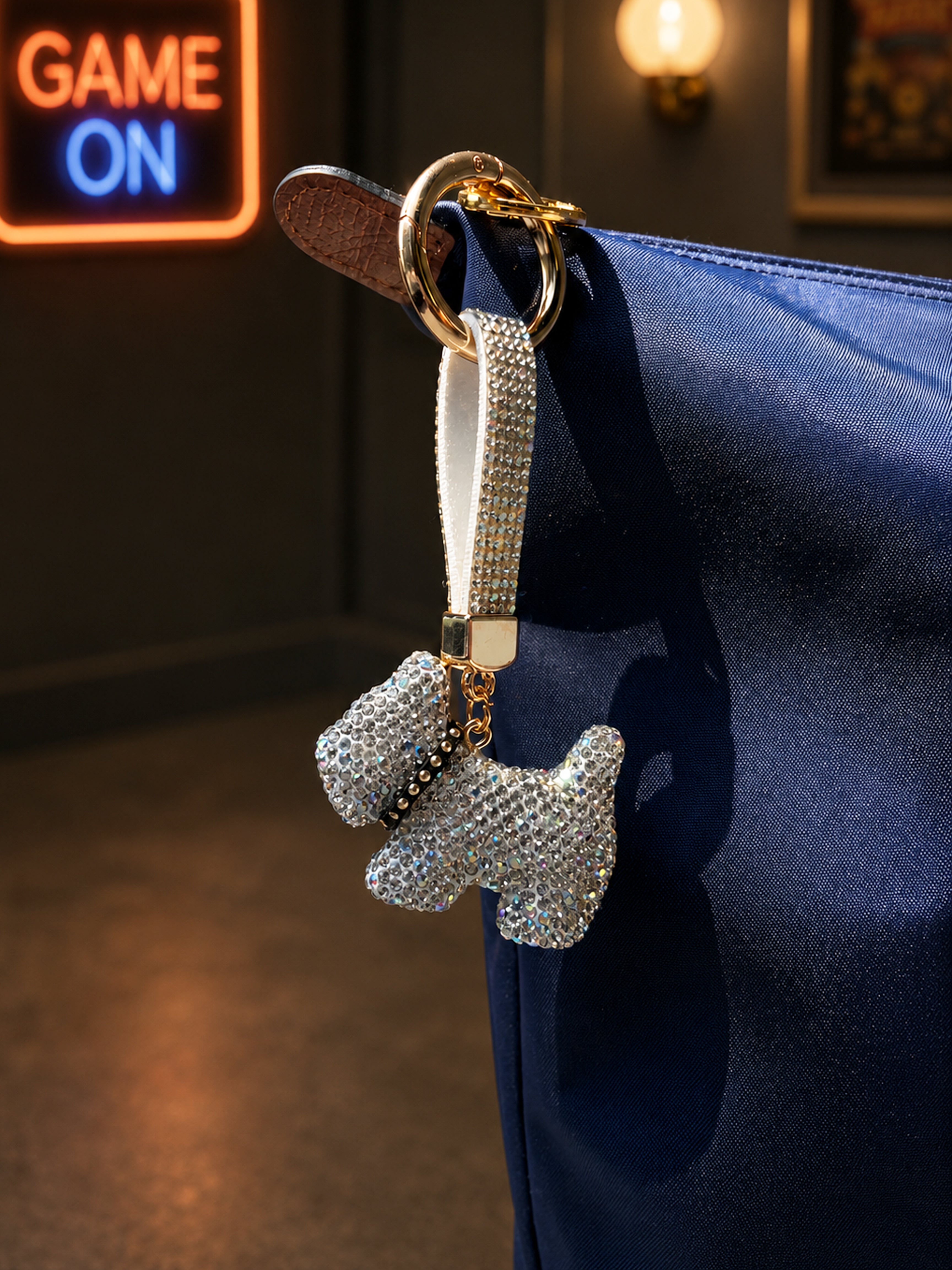 Glam Pup Crystal Charm