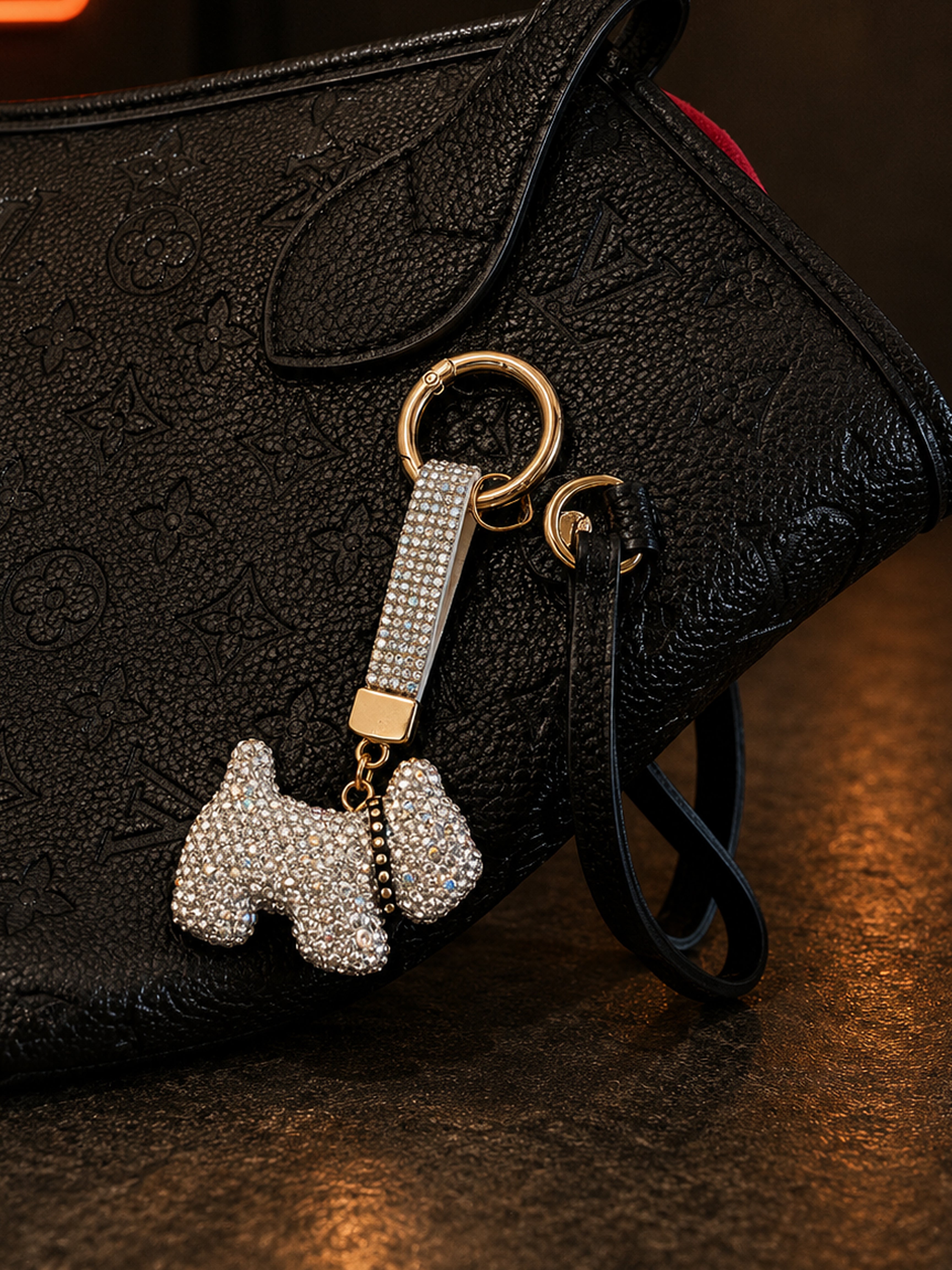 Glam Pup Crystal Charm