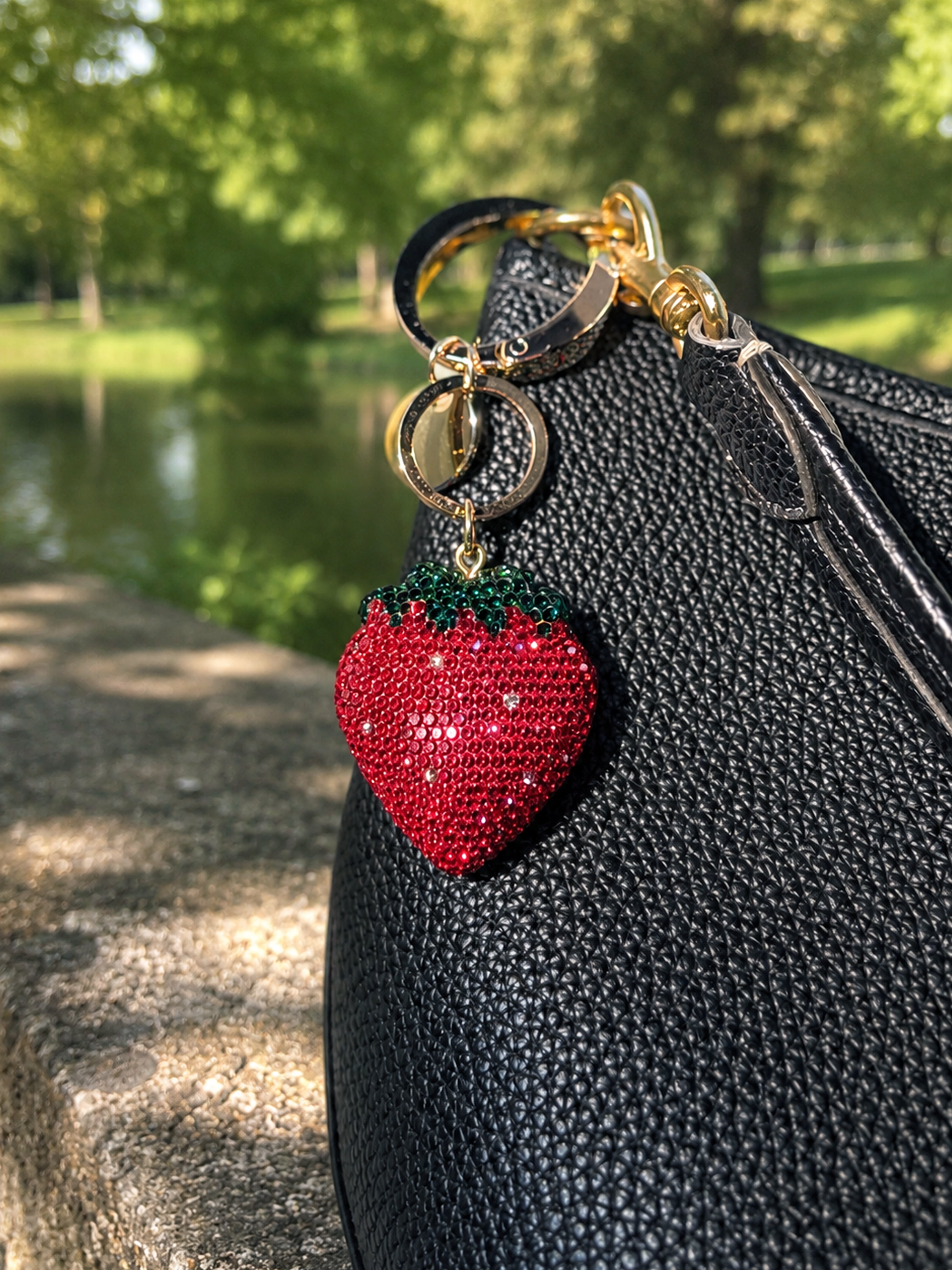 Berry Blush Crystal Charm