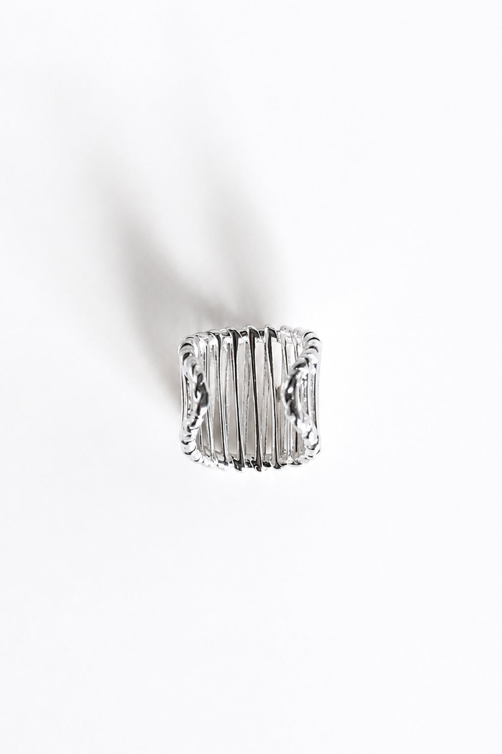 Silver Cage Ring