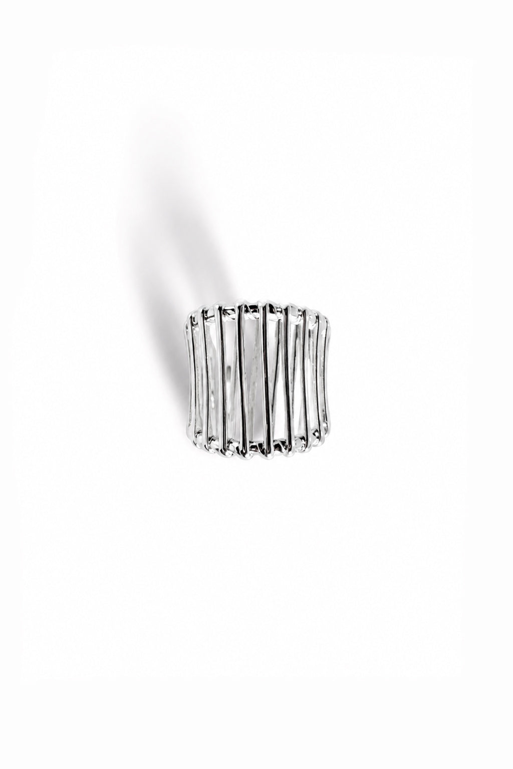 Silver Cage Ring