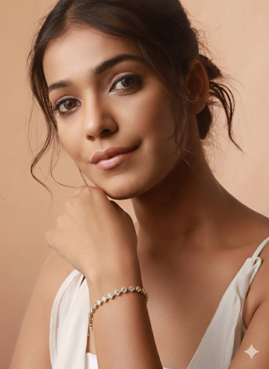 Celestial Tennis Bracelet-18K Gold Plated