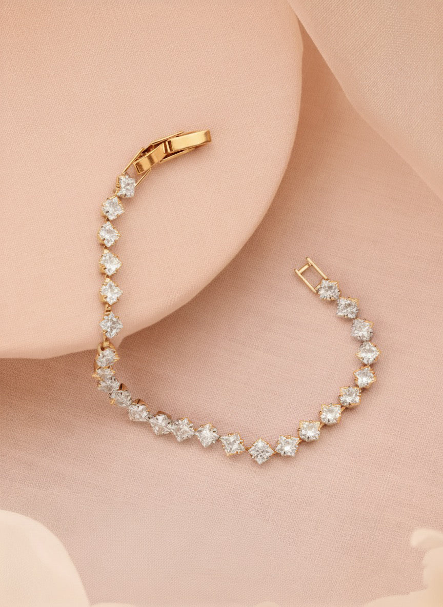 Celestial Tennis Bracelet-18K Gold Plated