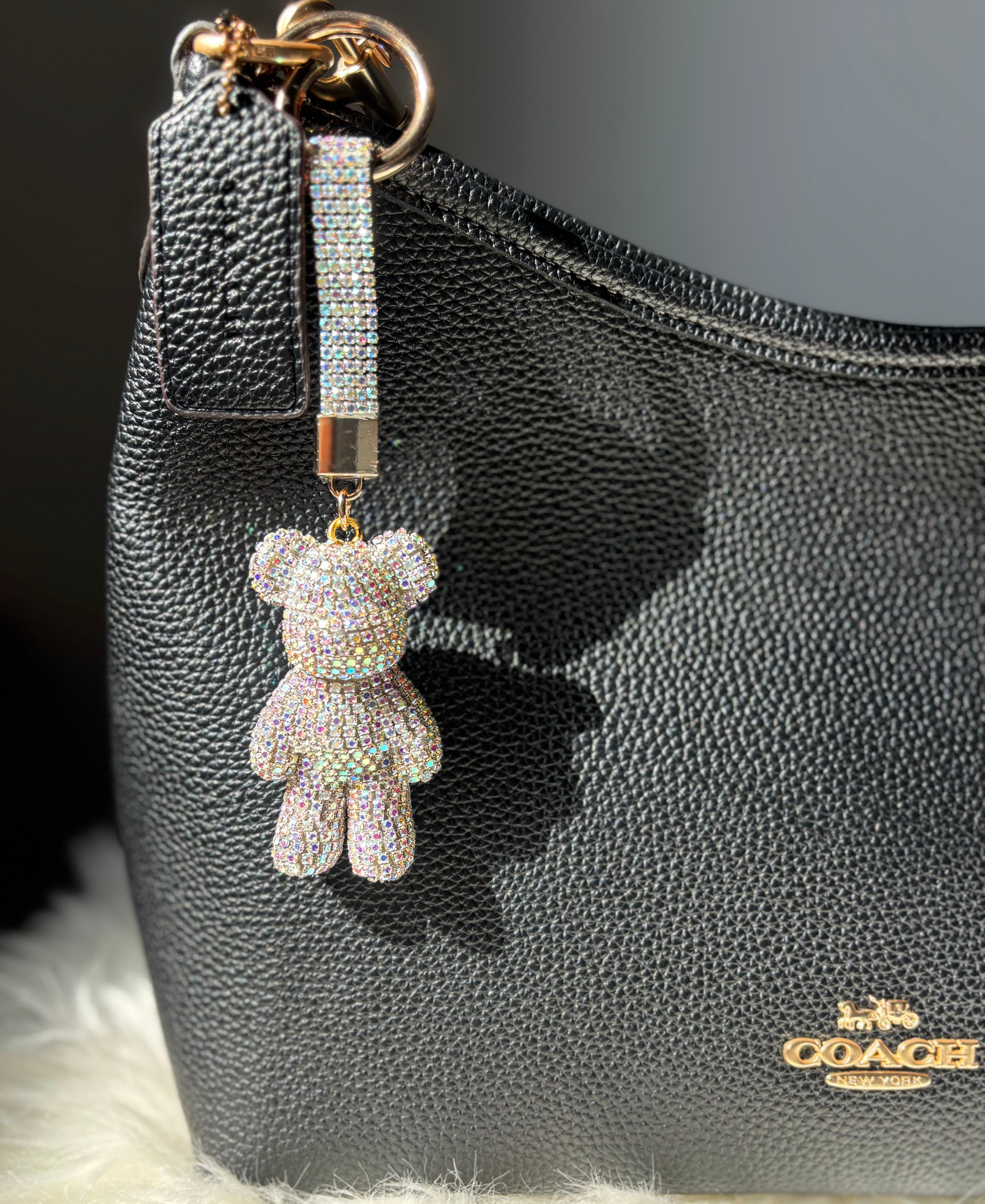 Frosted Bear Keychain