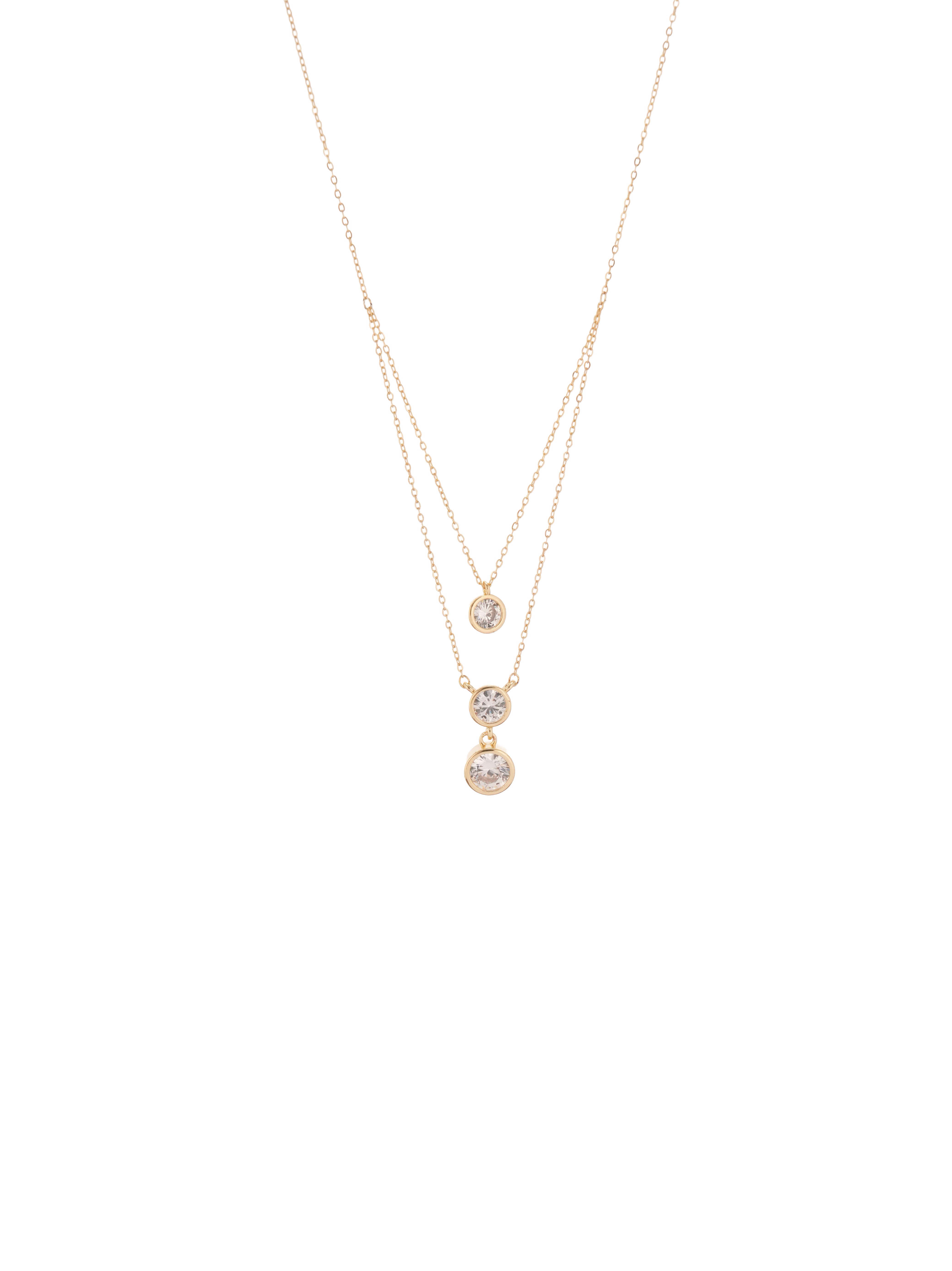 Twin Diamond Necklace