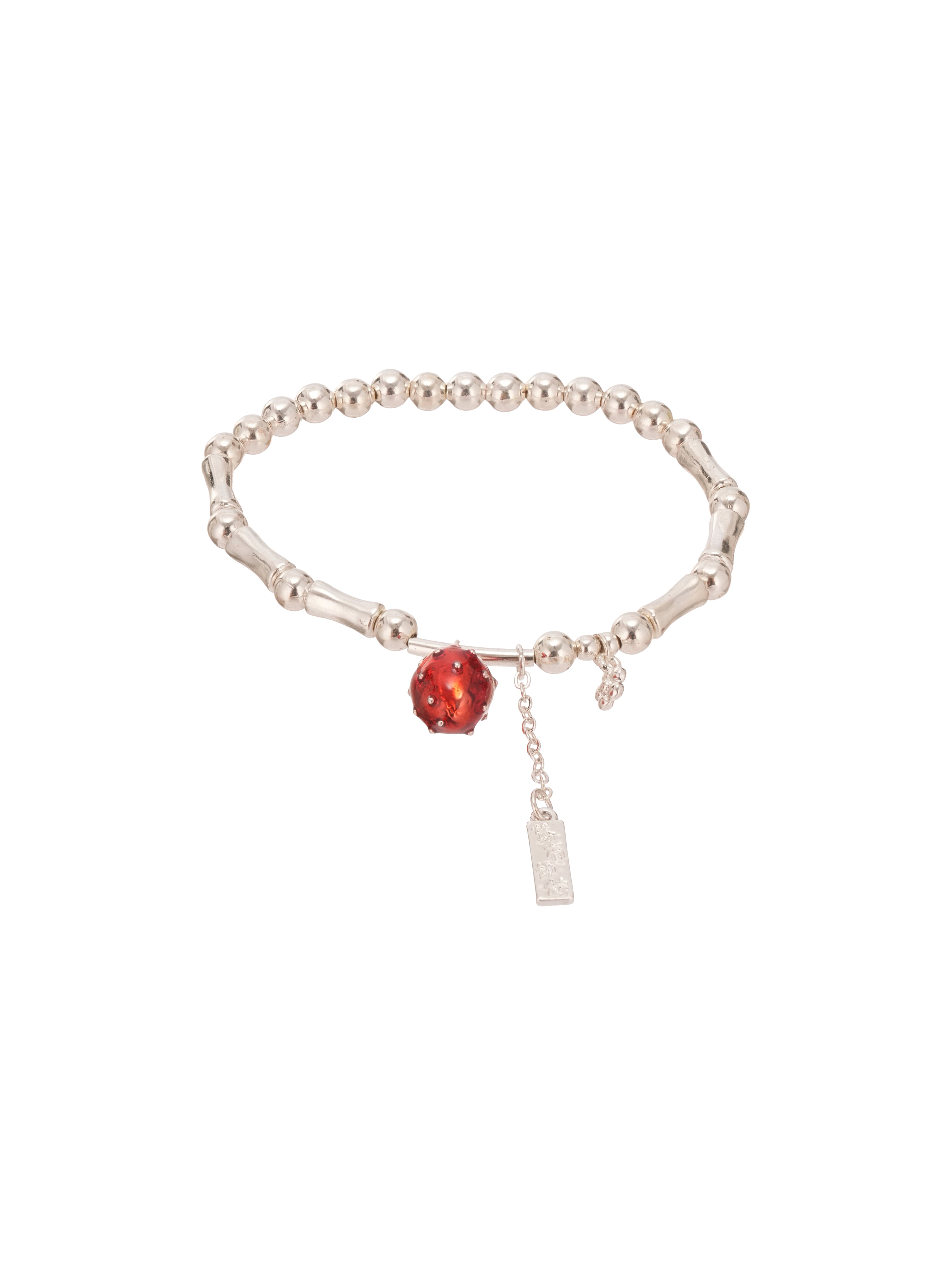 Crimson Charm Bracelet
