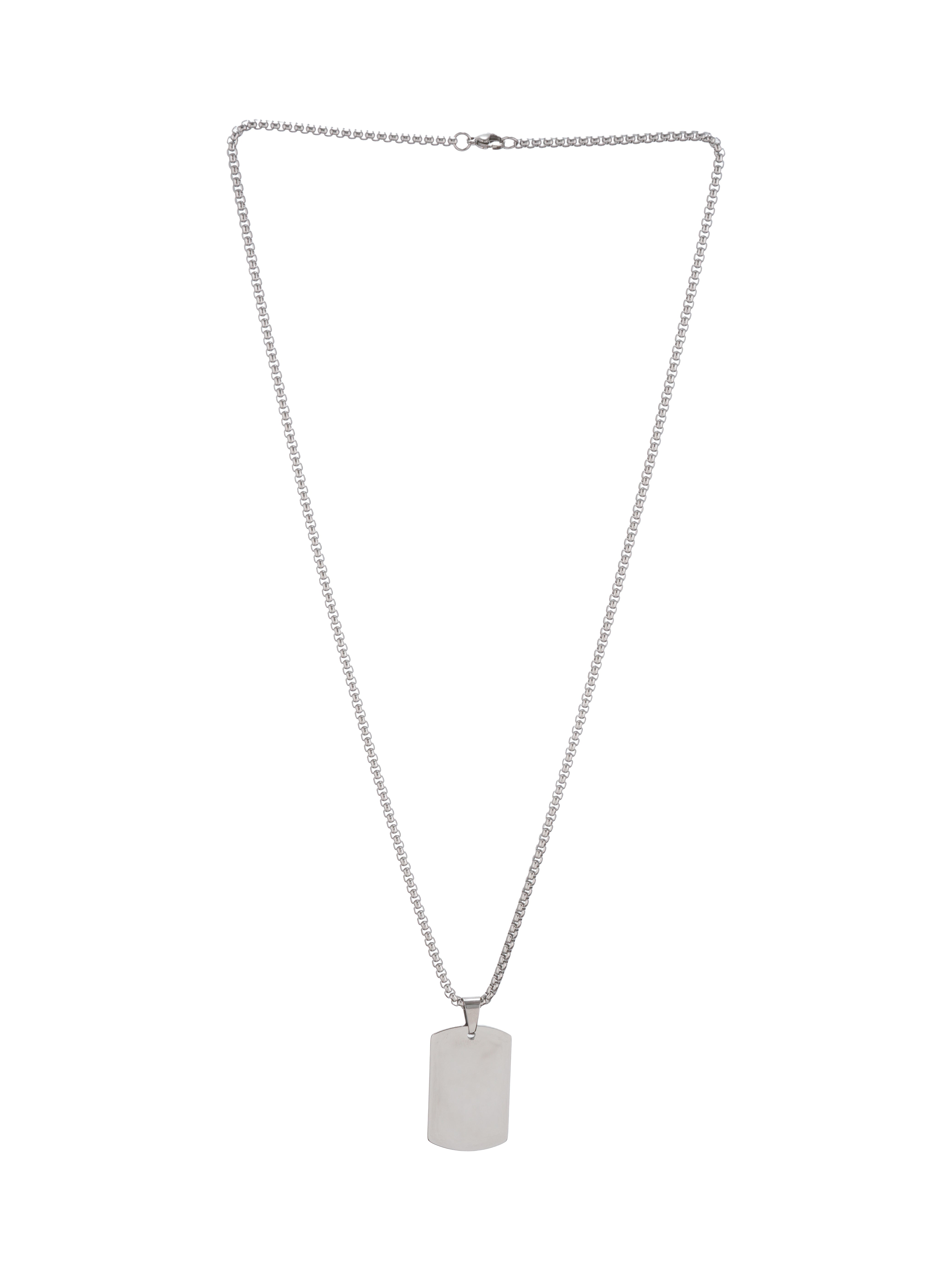 Aurum Tag Pendant Silver