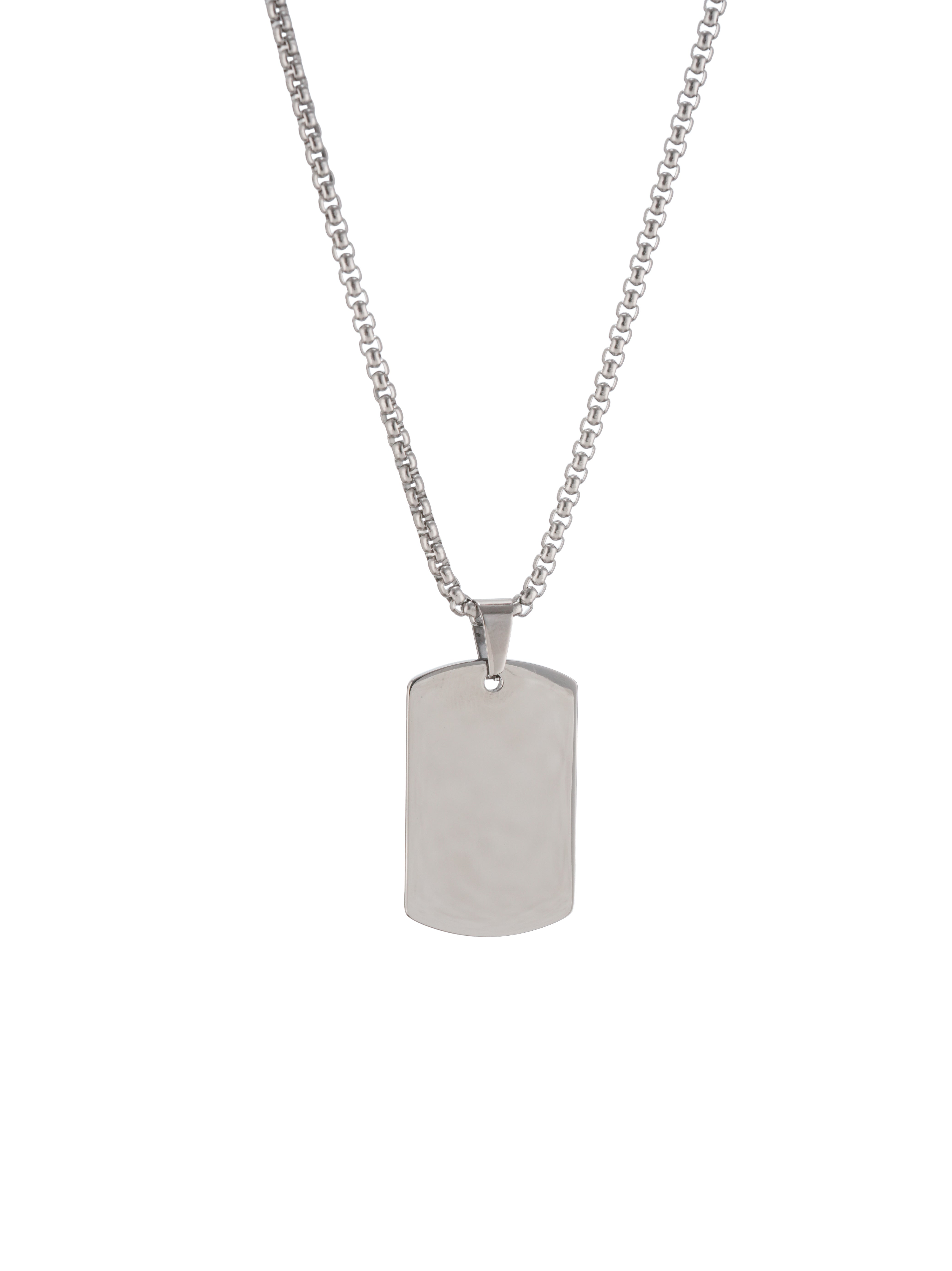 Aurum Tag Pendant Silver