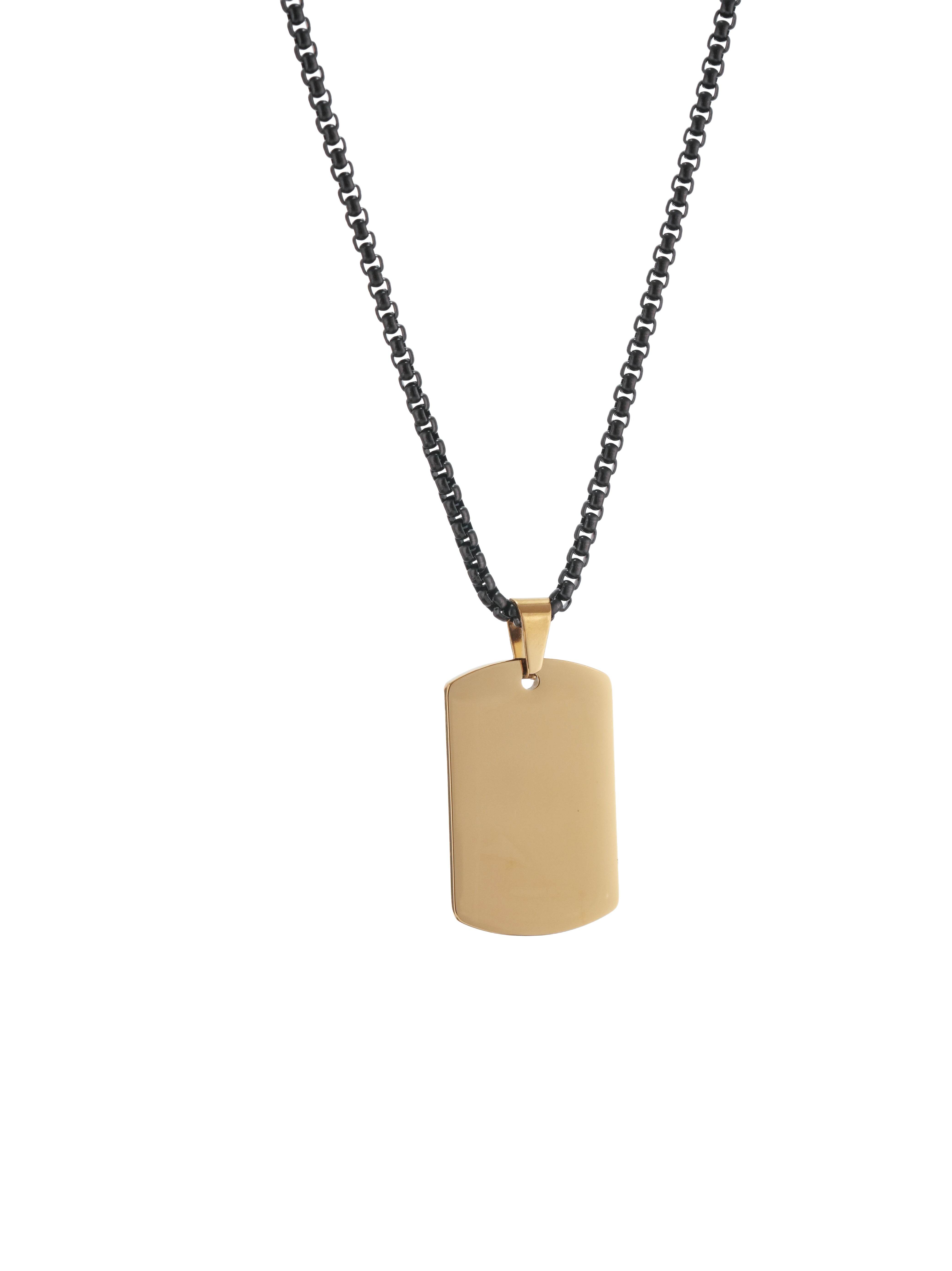 Aurum Tag Pendant Gold