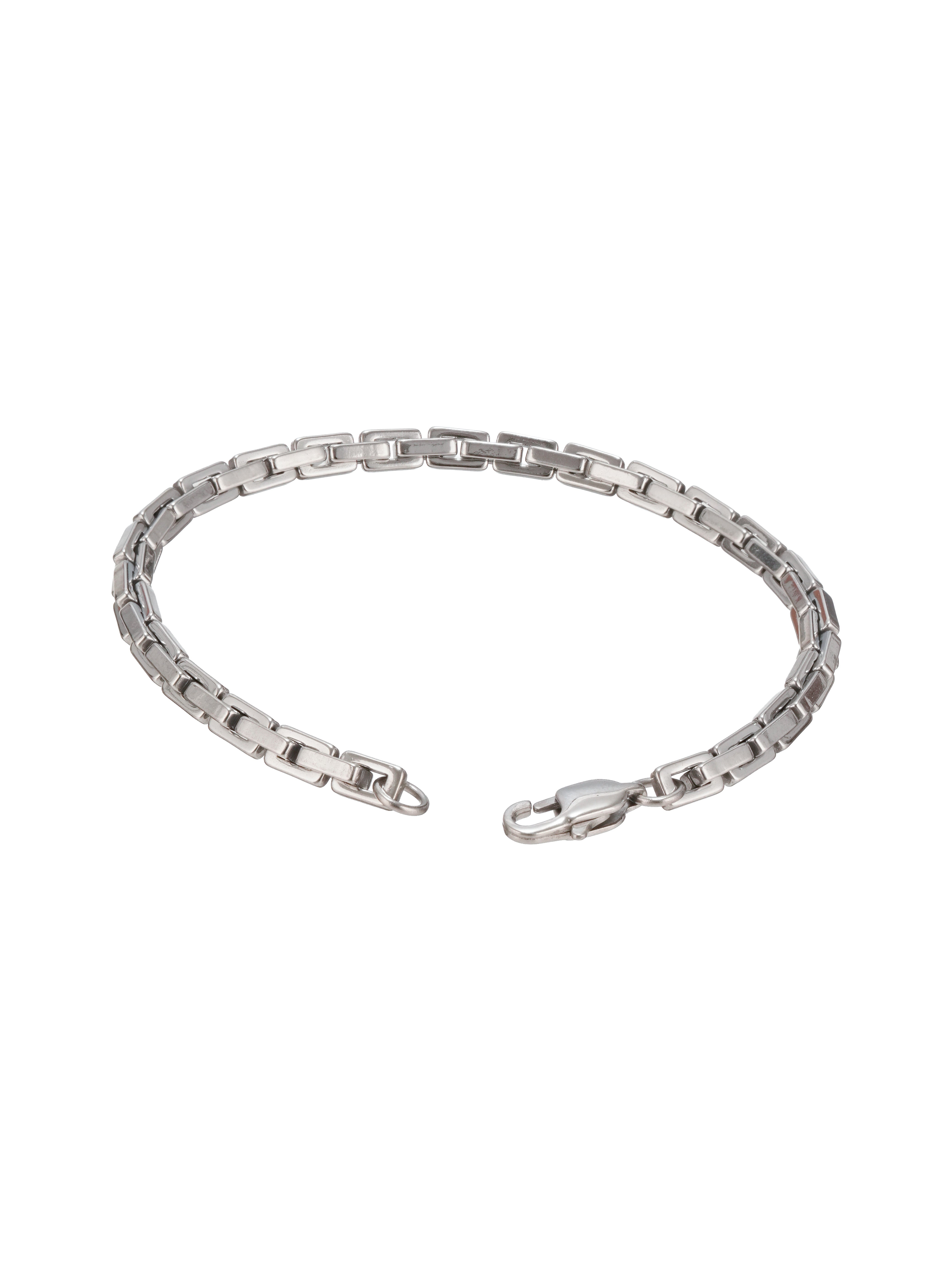 Linear Link Bracelet- Silver
