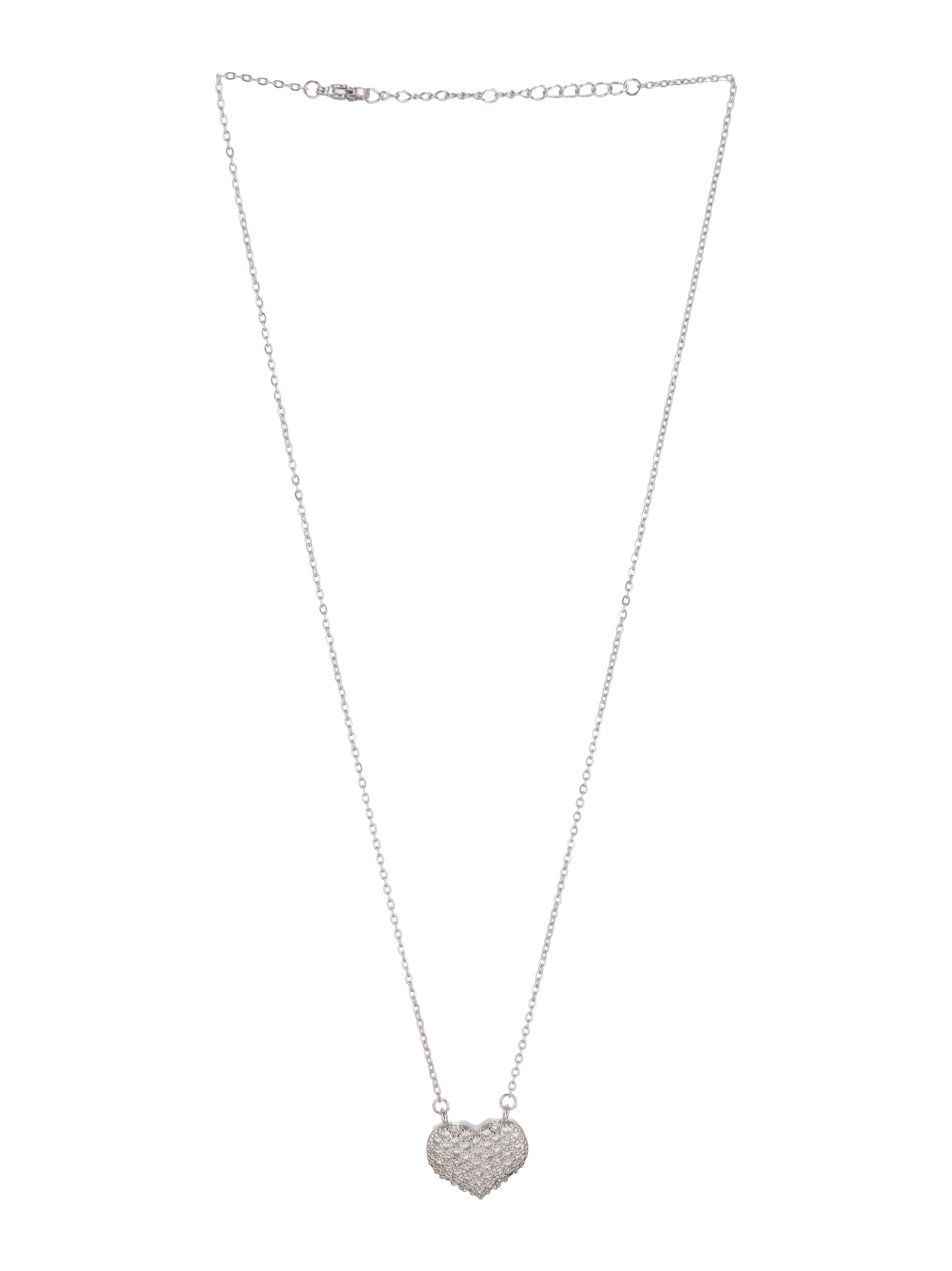 Celeste Heart Pavé Necklace