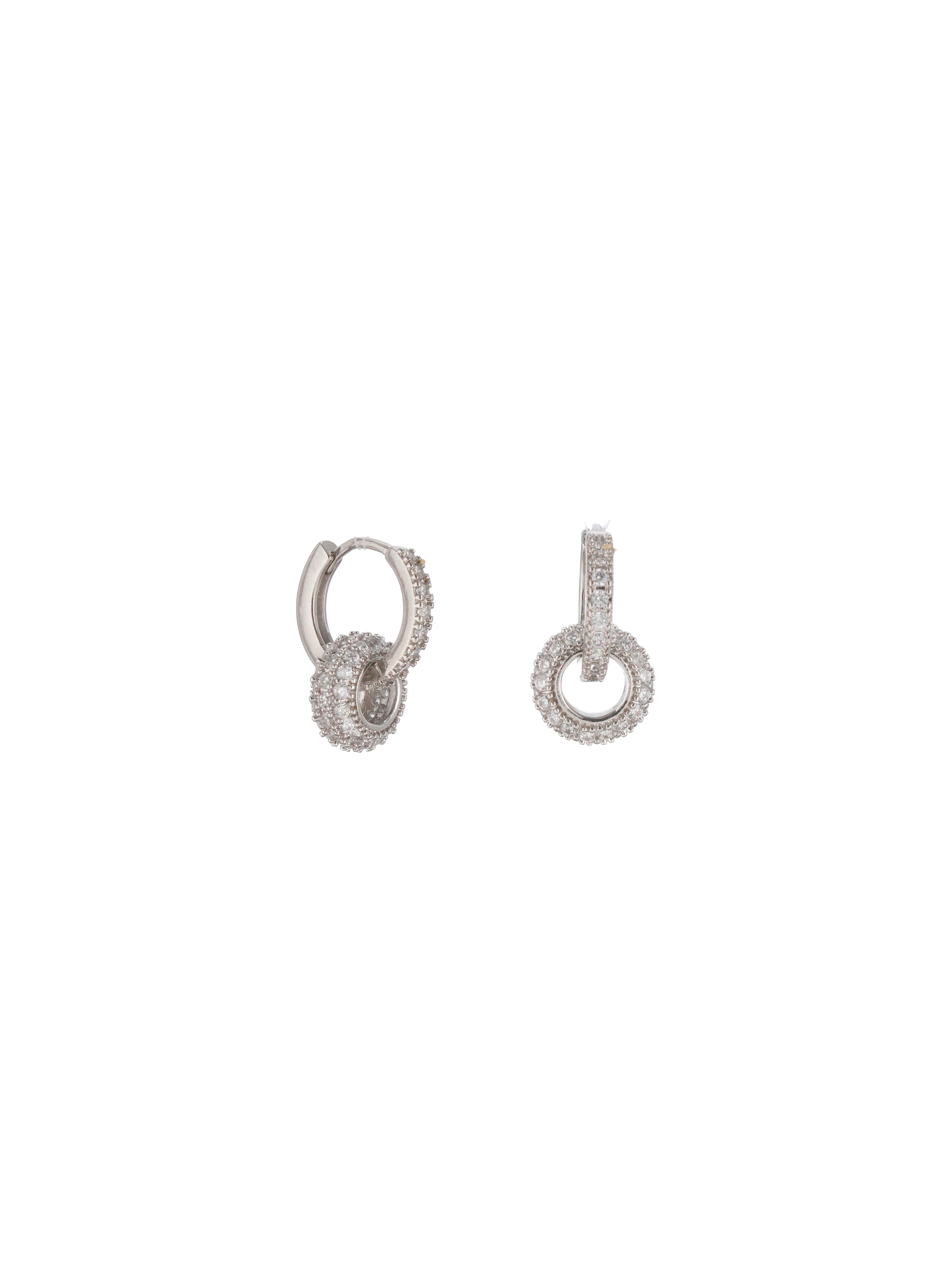 Silver Twisted Hoops