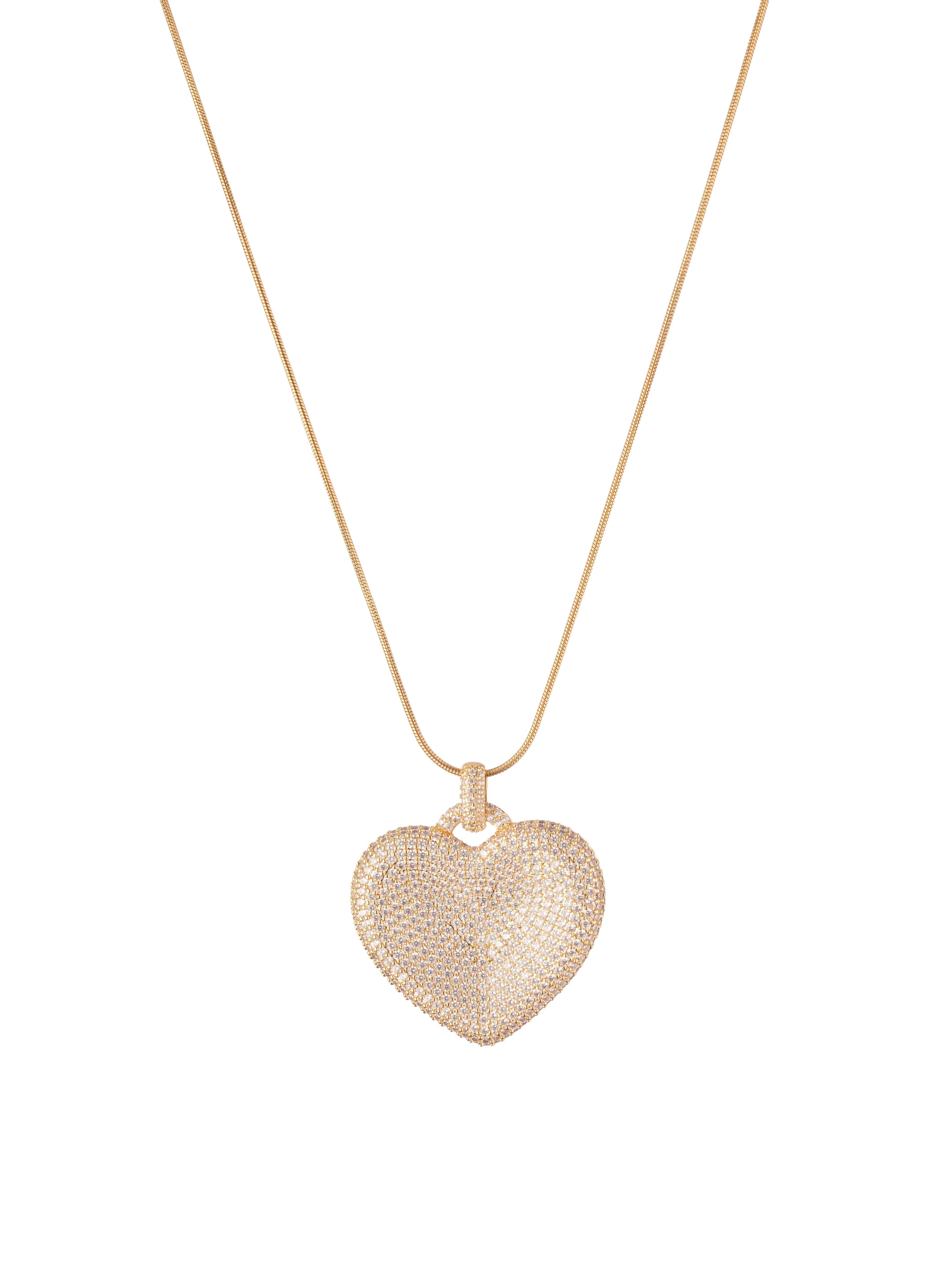 Cold Heart Pendant — 18K Gold Plated