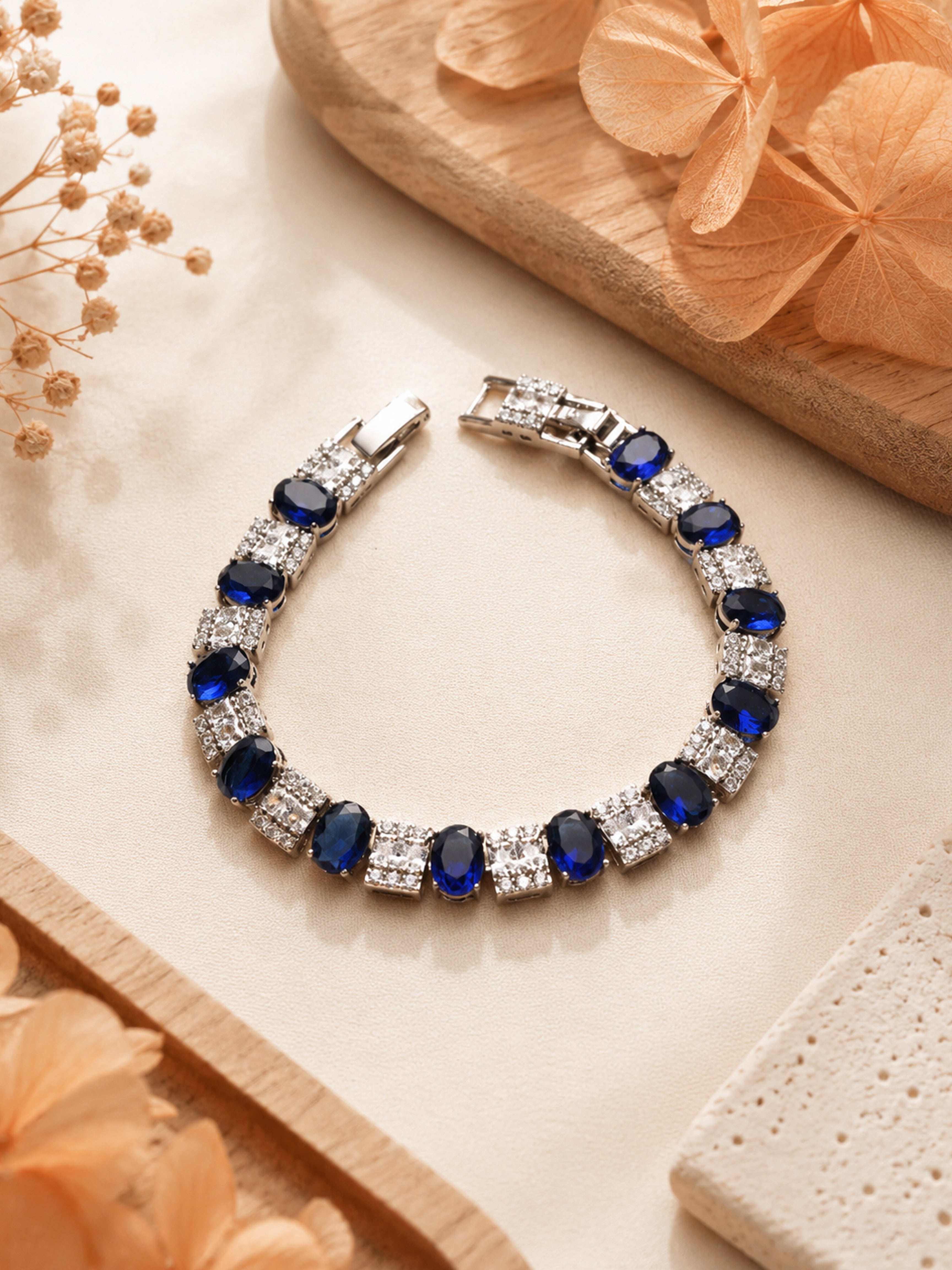 Cobalt Crown Bracelet