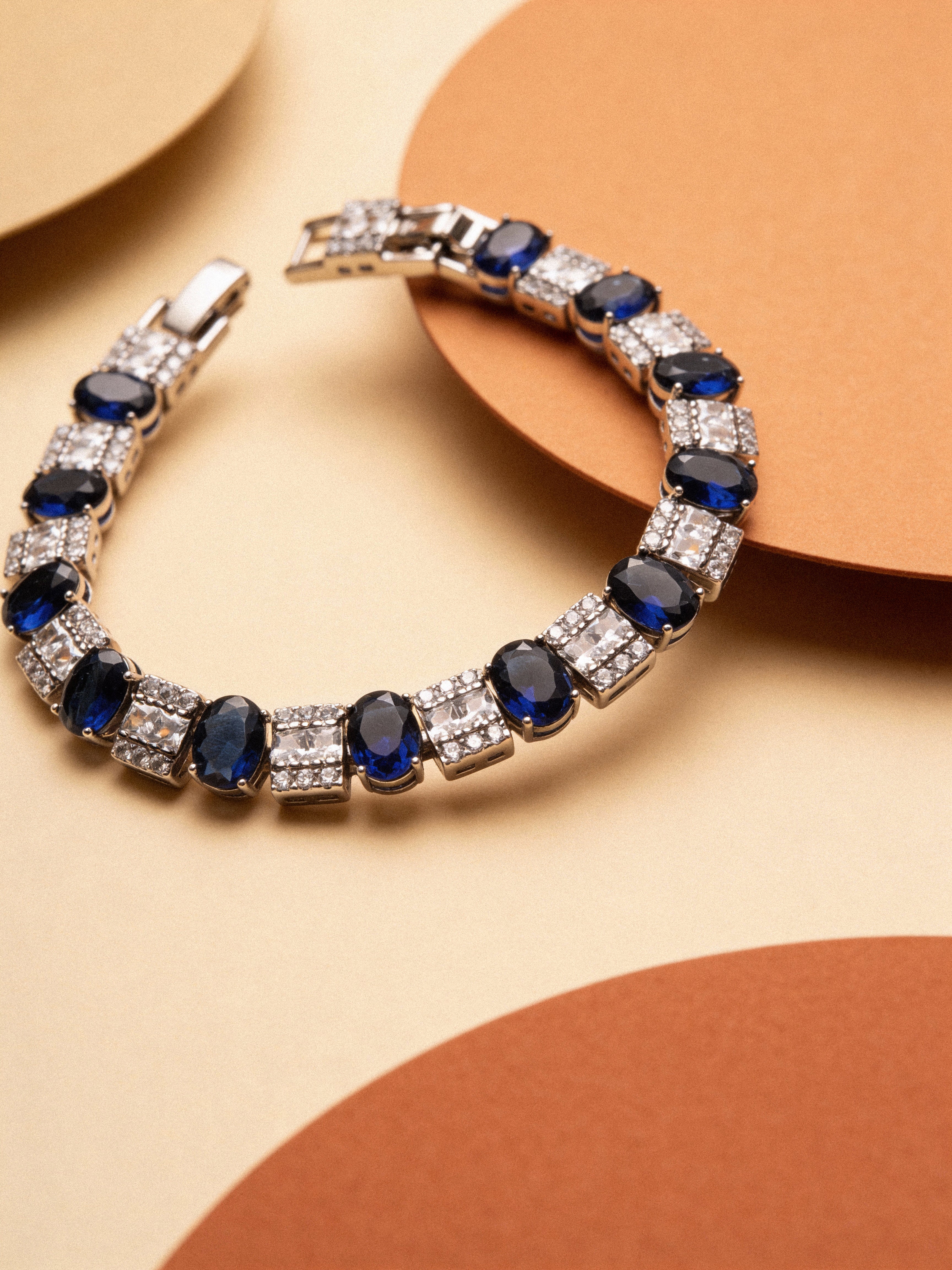 Cobalt Crown Bracelet