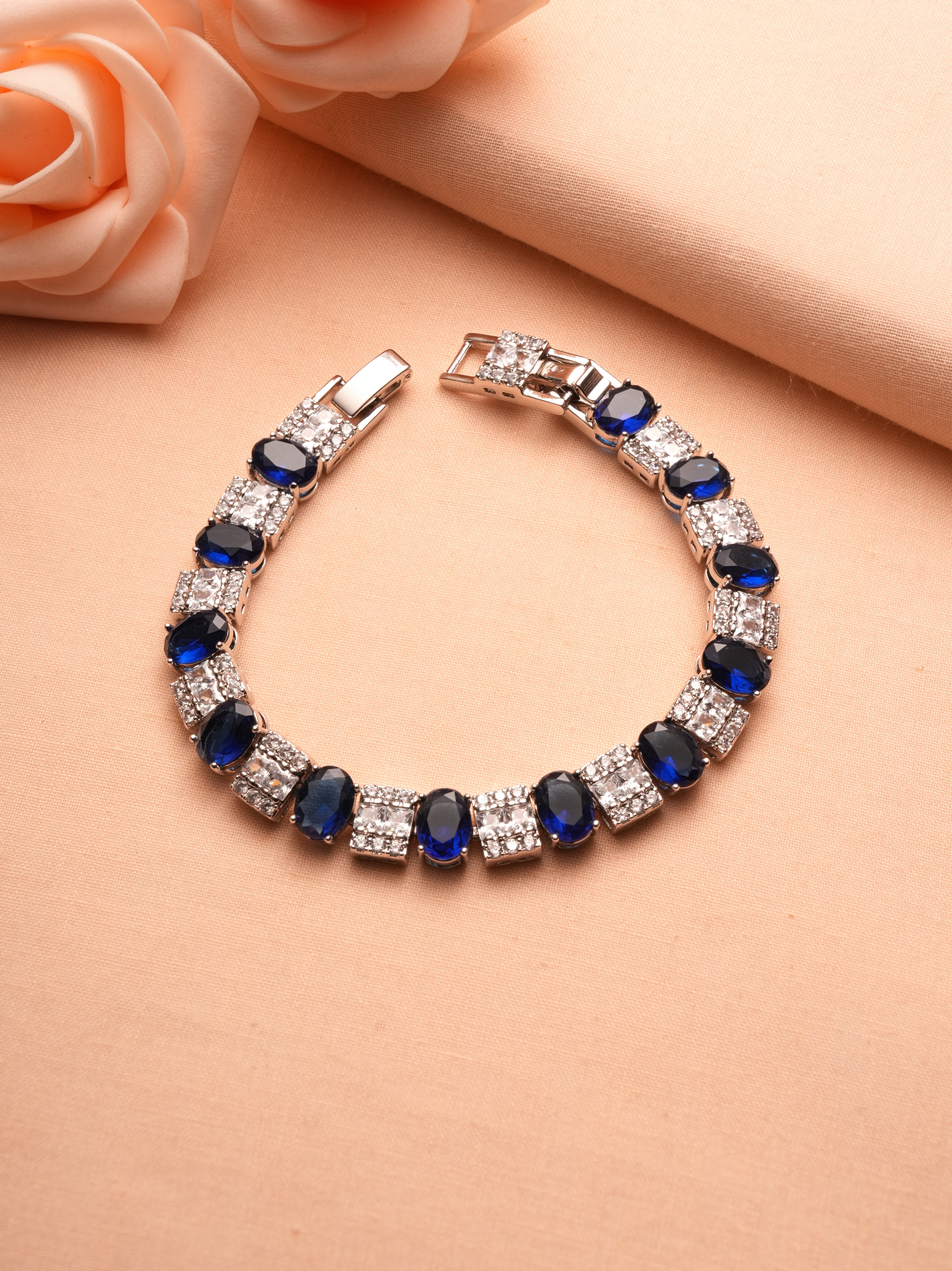 Cobalt Crown Bracelet