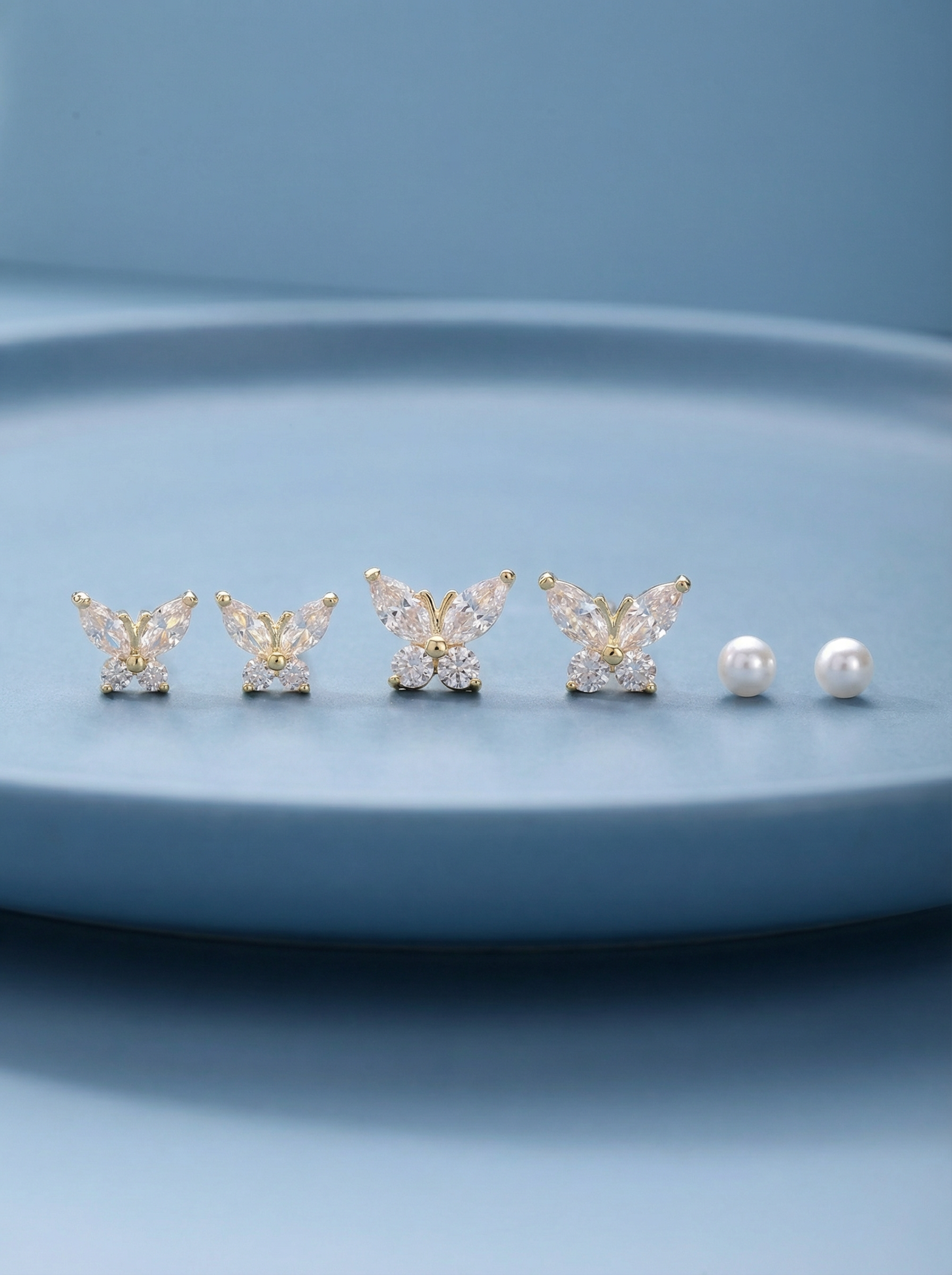 Butterfly Pearl Stack (Set Of 3)