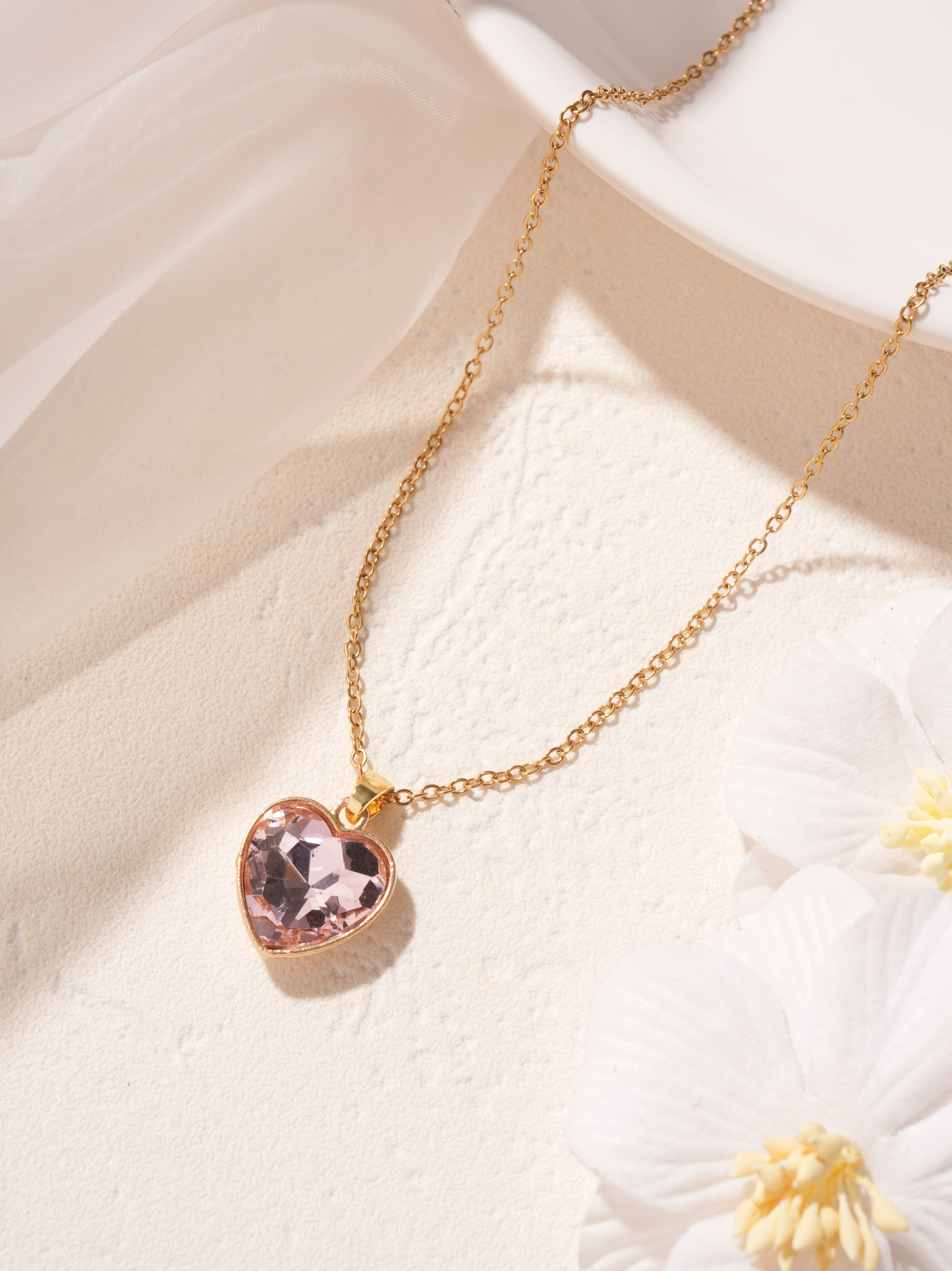 Champagne Heart Pendant