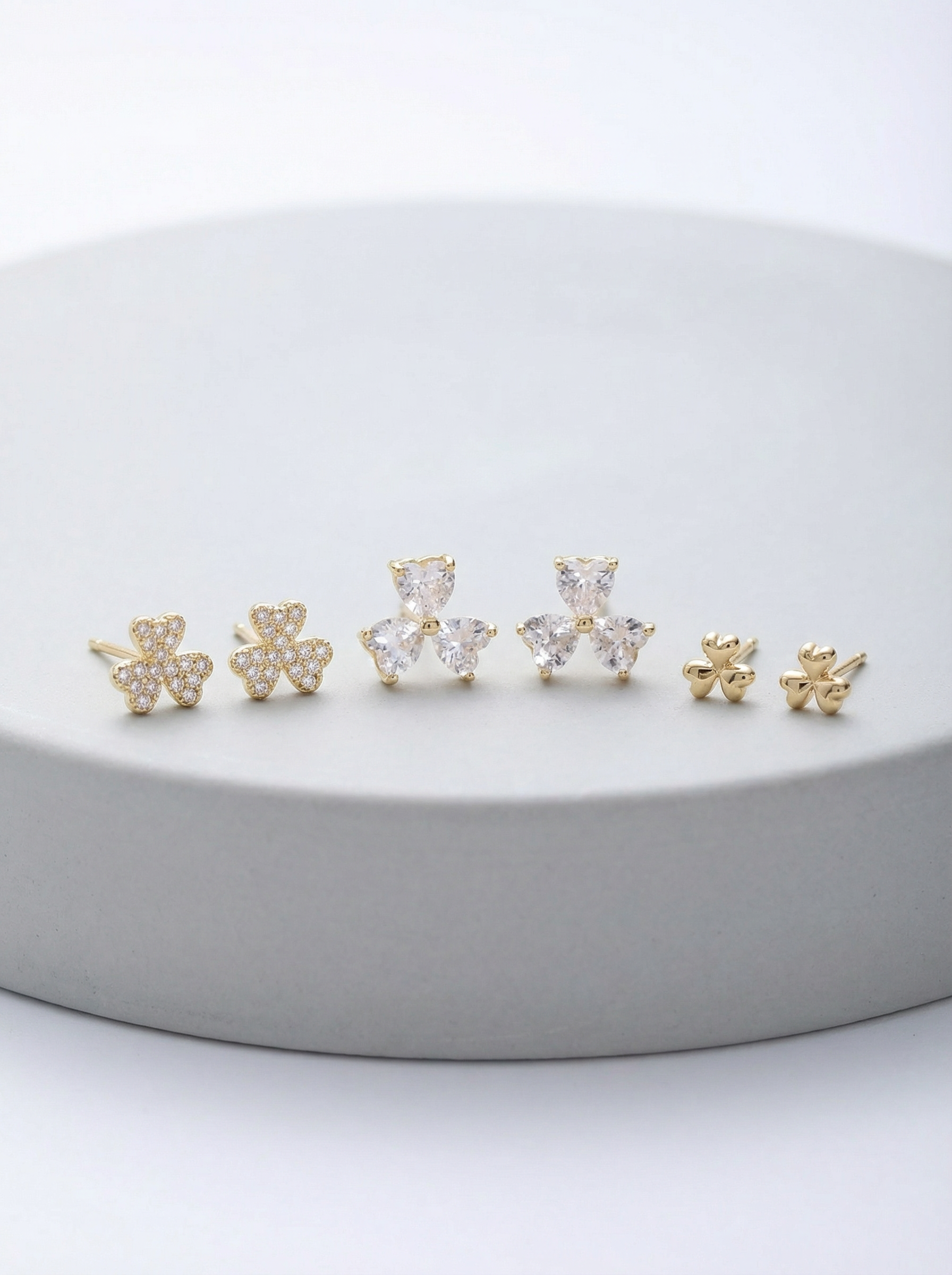 Mini Floral Studs (Set Of 3)