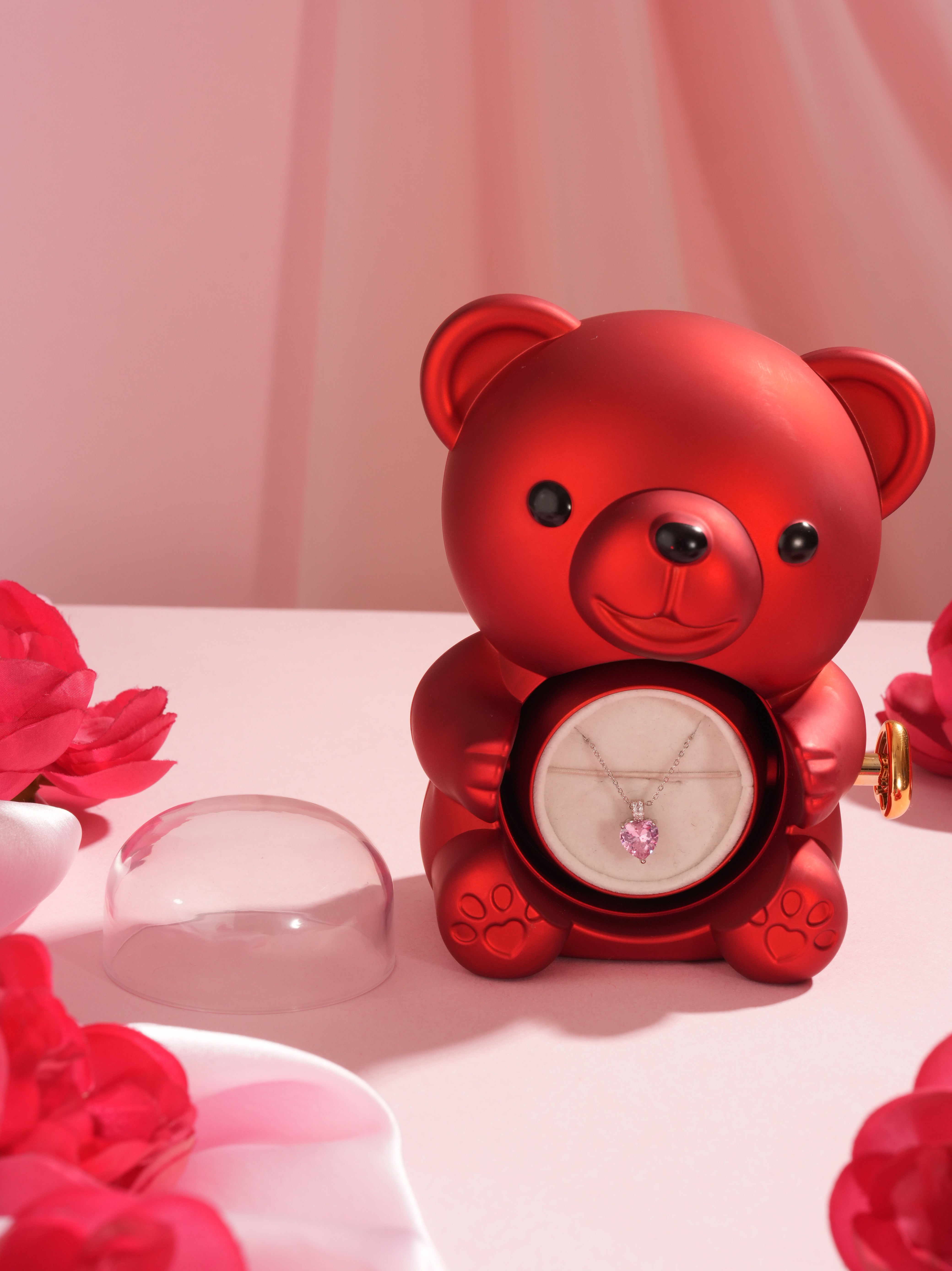 Pink Heart Promise Necklace