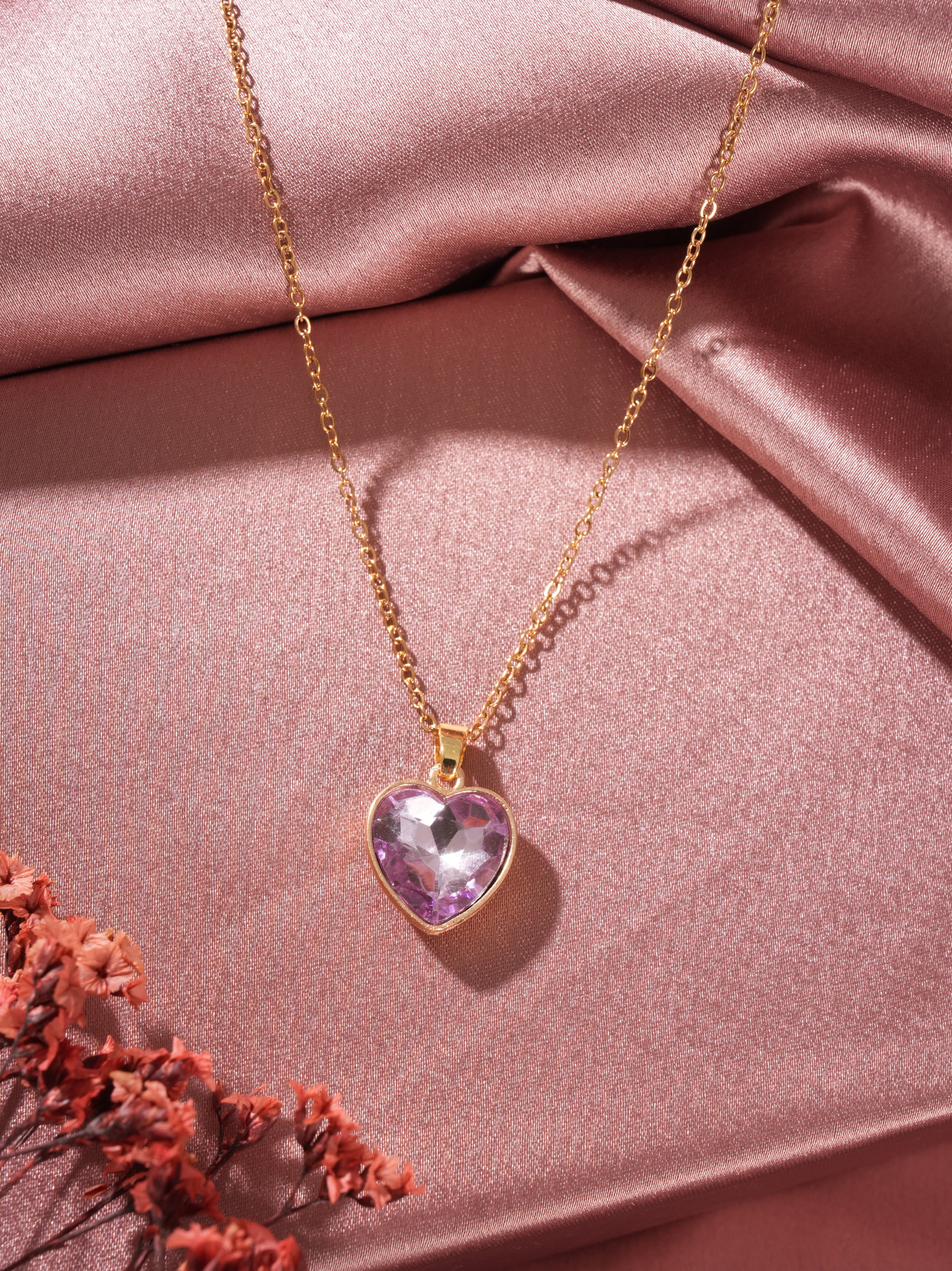 Champagne Heart Pendant