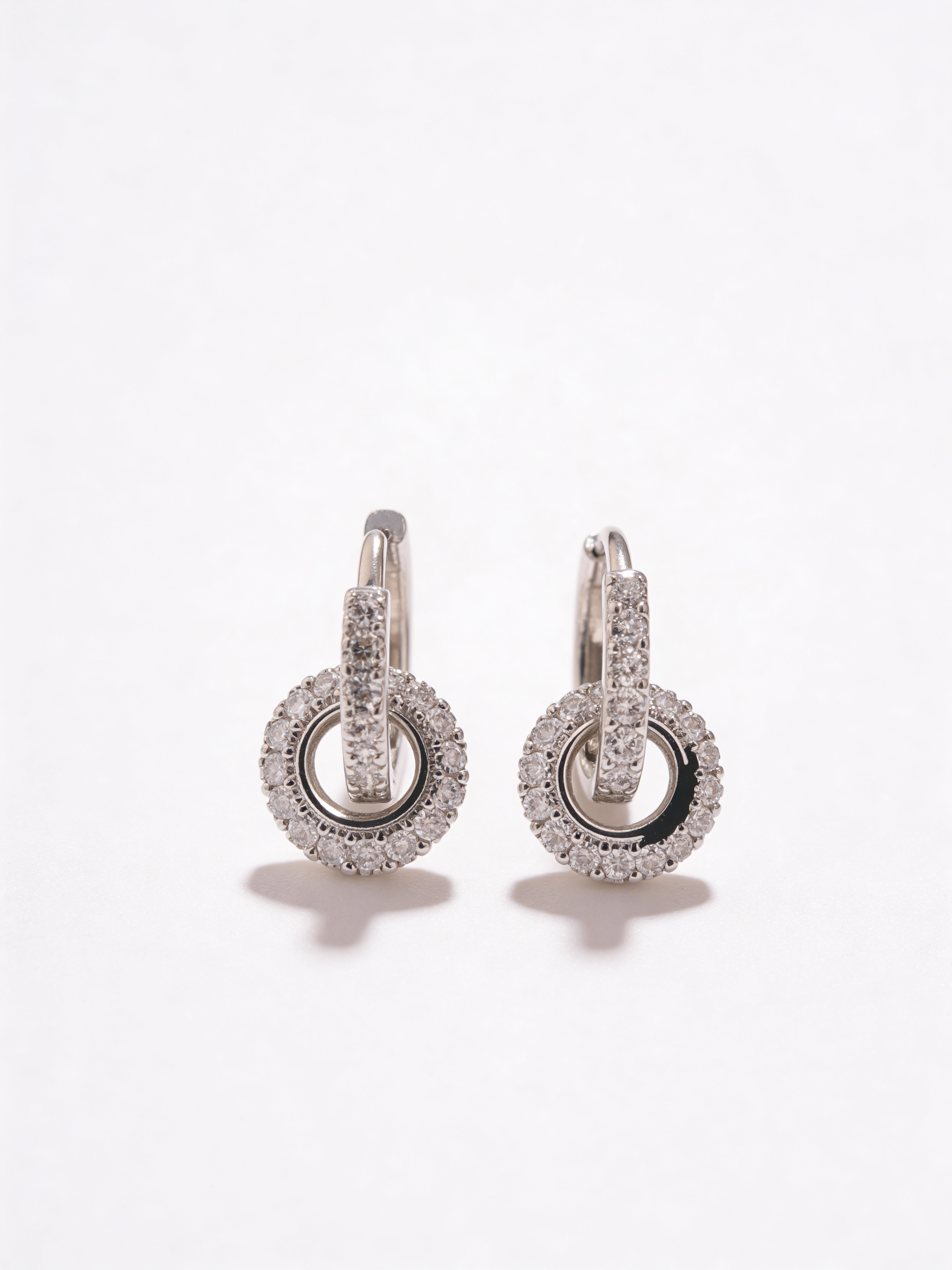 Silver Twisted Hoops