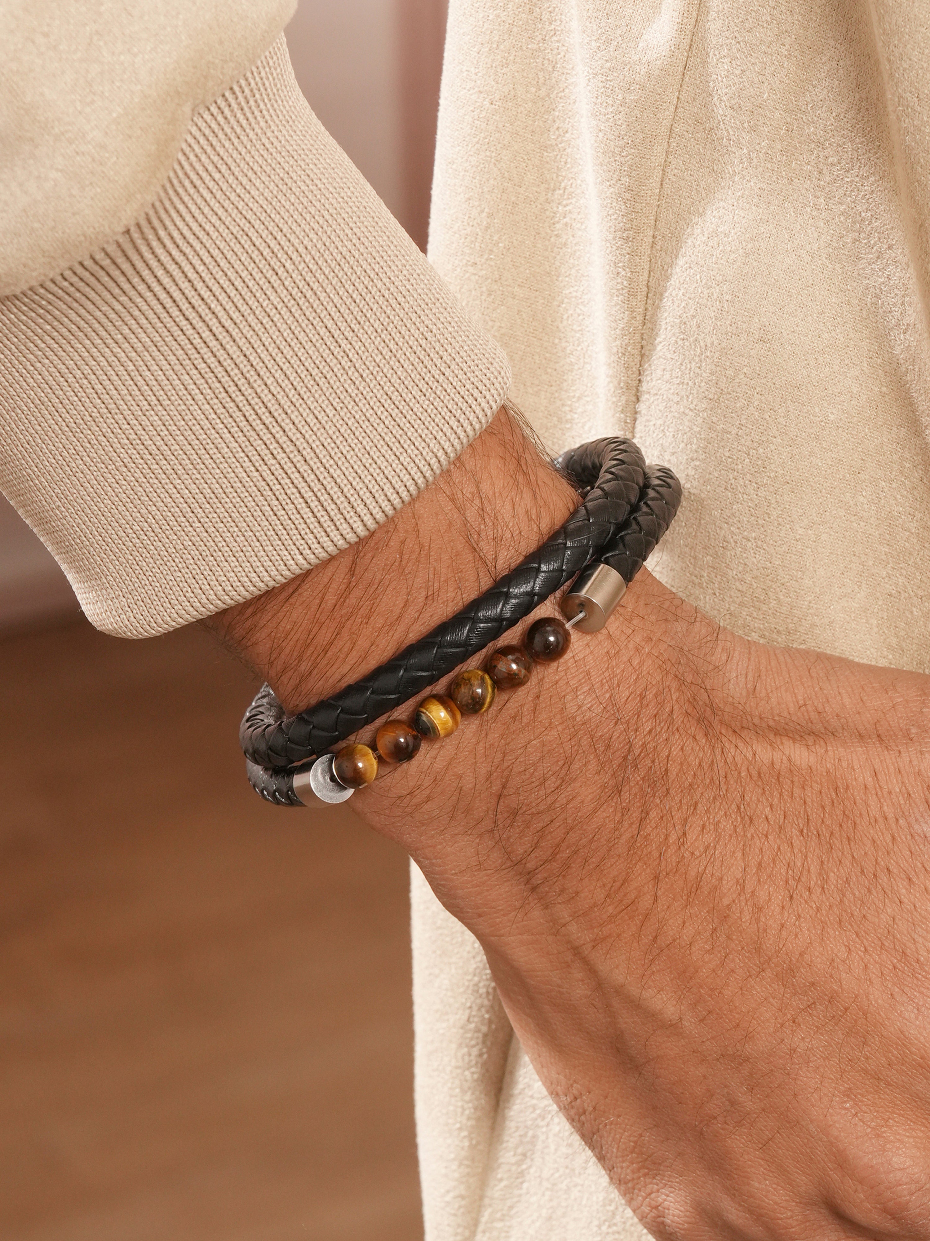 Tigers Eye Dual Bracelet