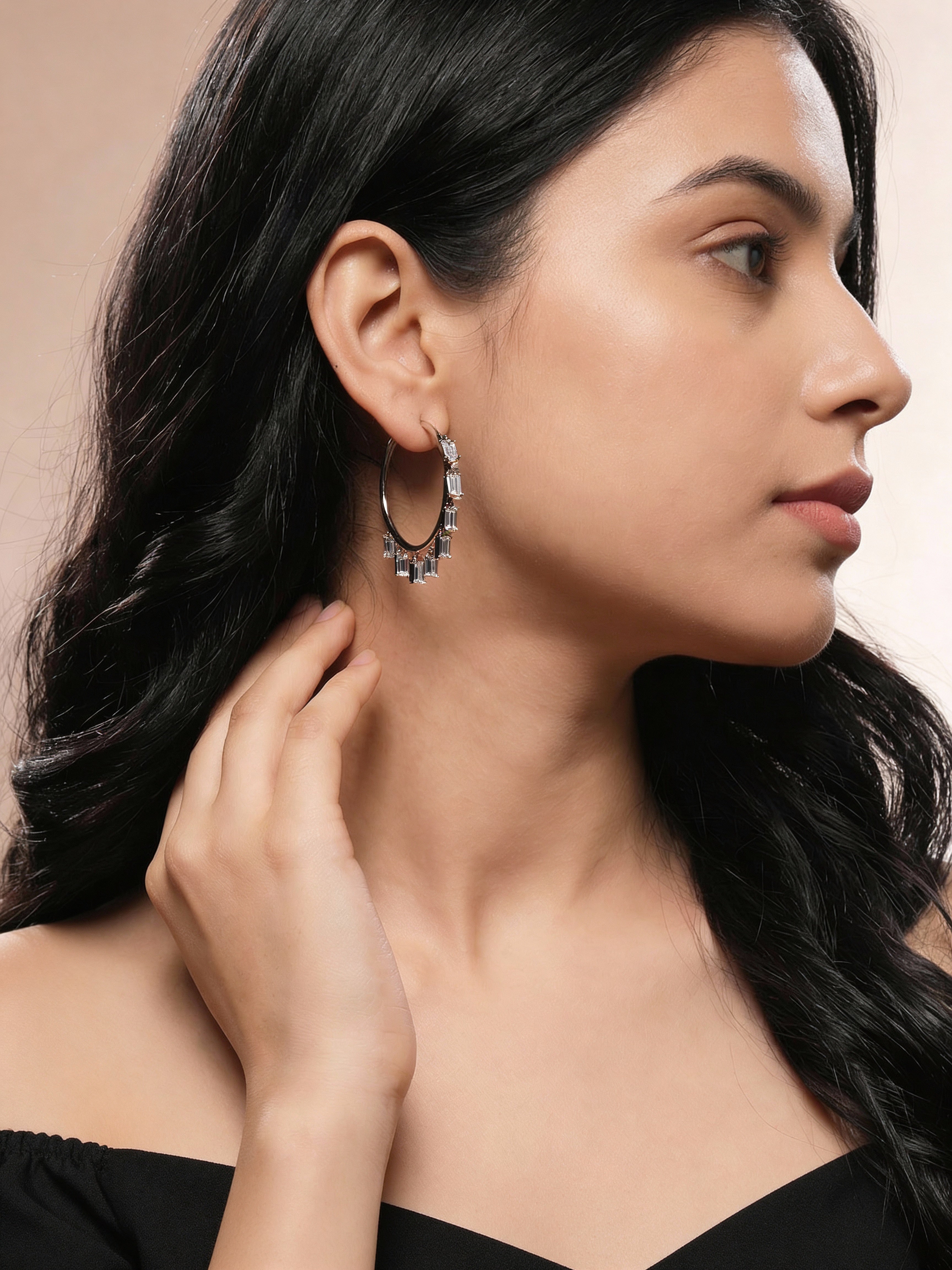 Caelina Dangle Hoops