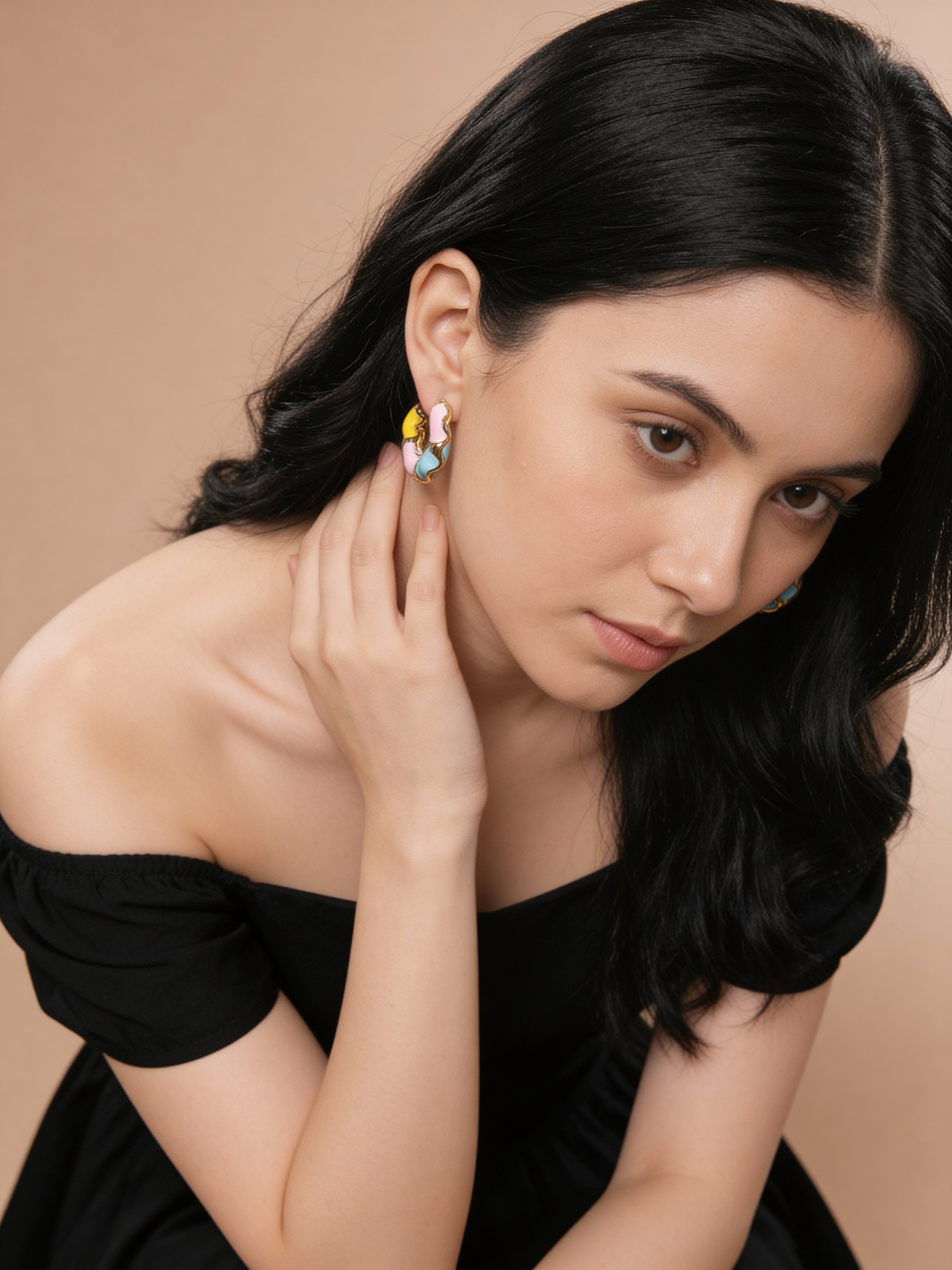 Lunara Wave Hoops