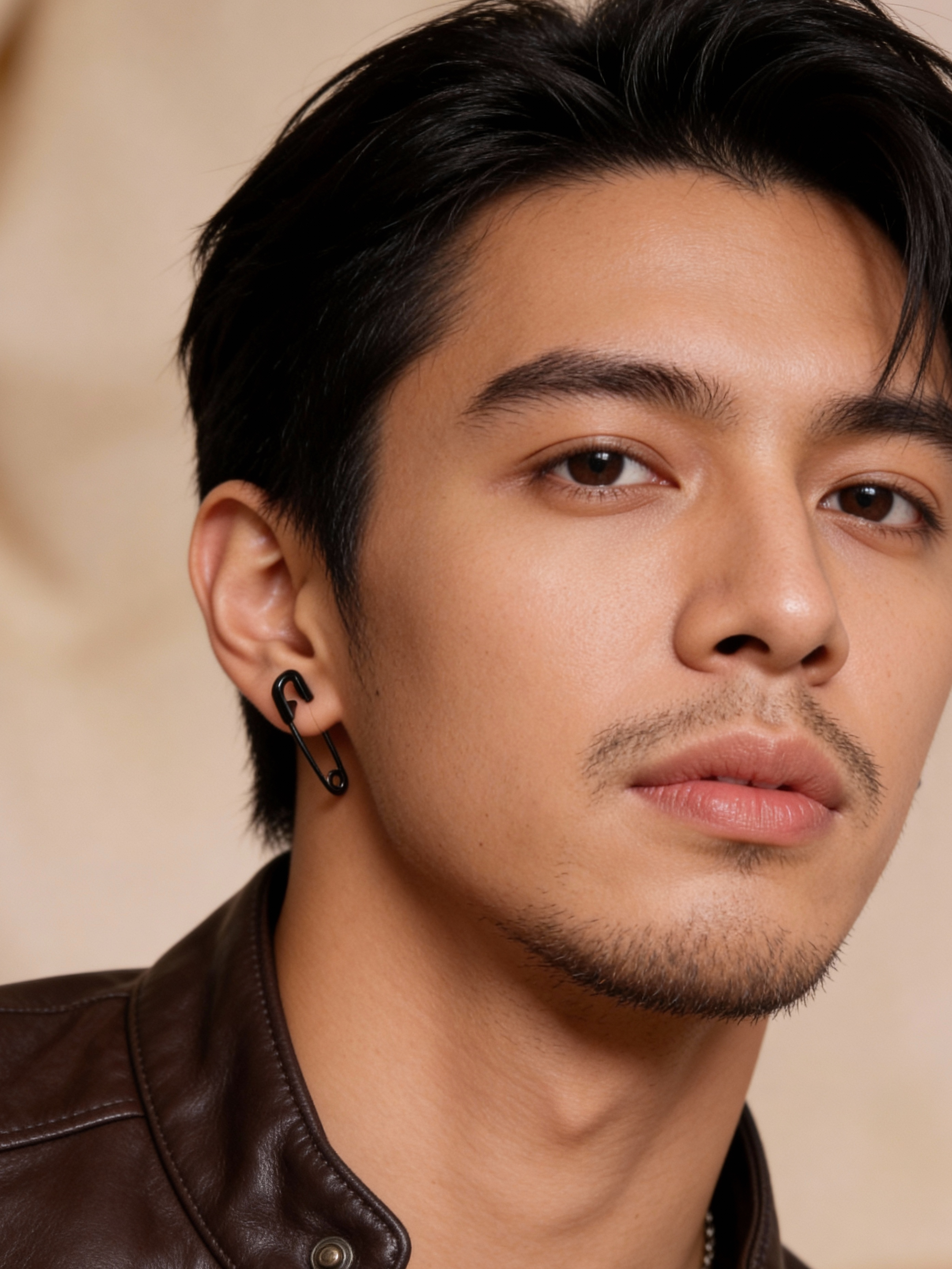 Pinline Earring Black