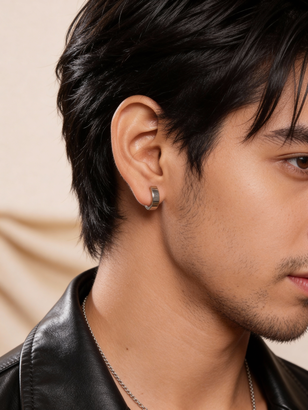 Midnight Hoop Silver