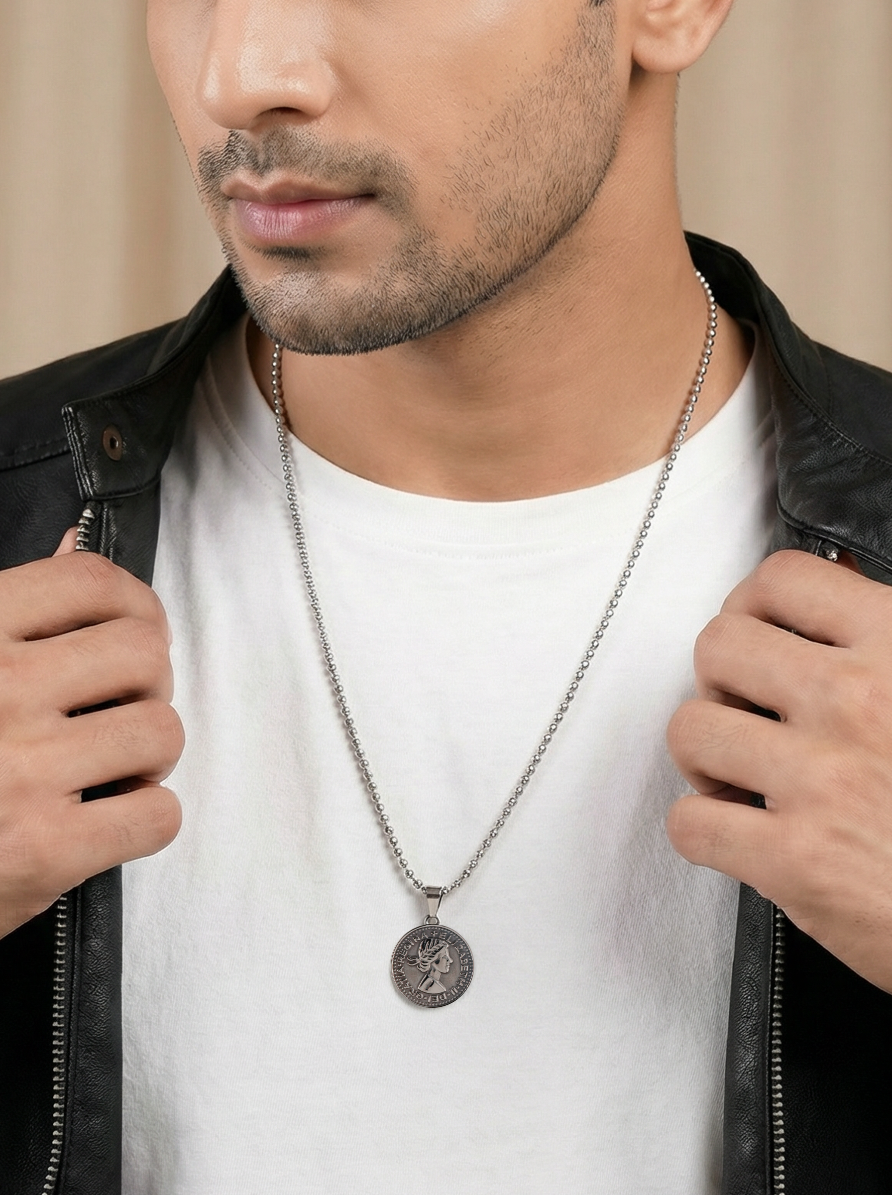 Imperial Coin Pendant Silver