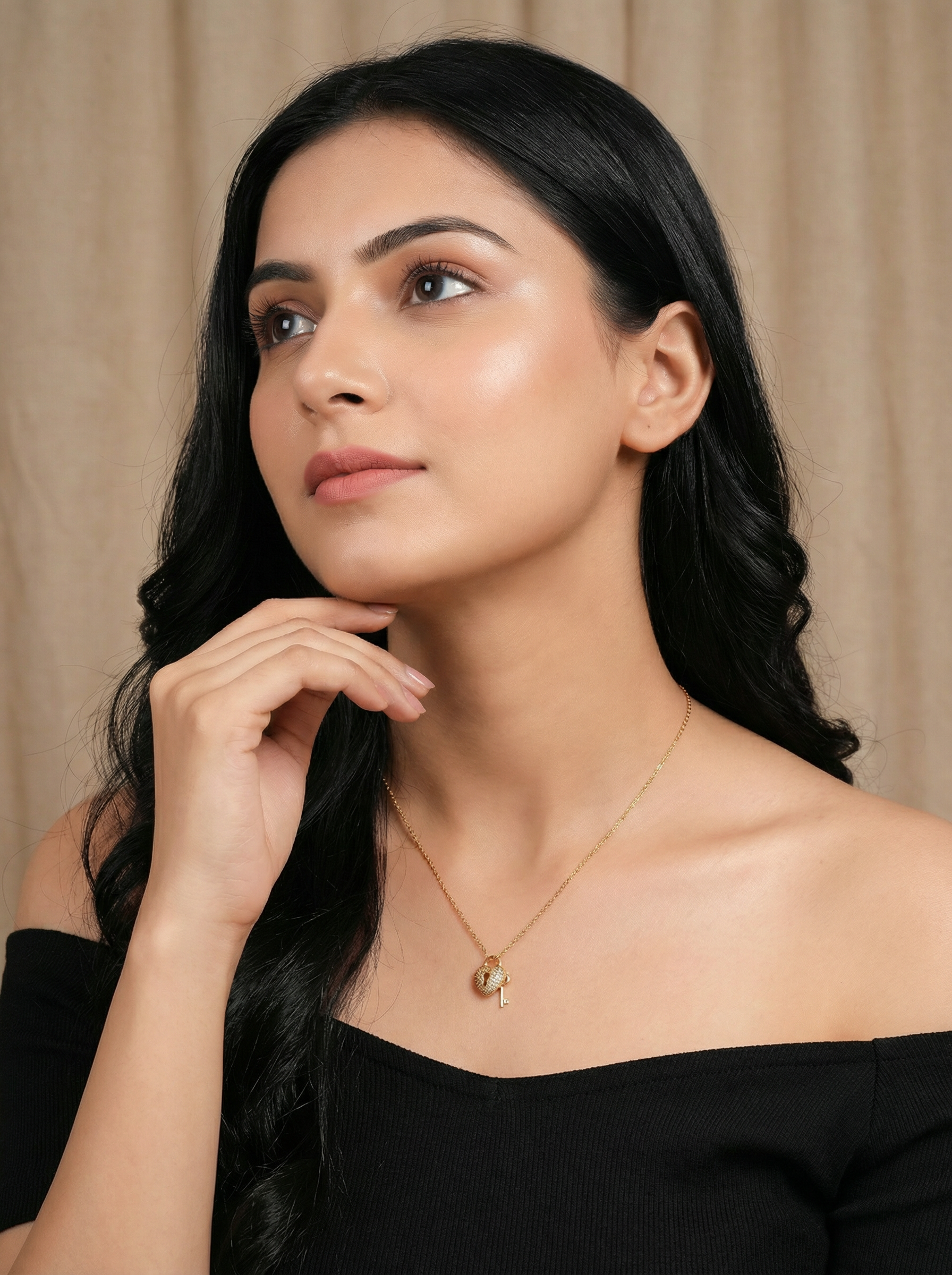 Amour Lock & Key Necklace