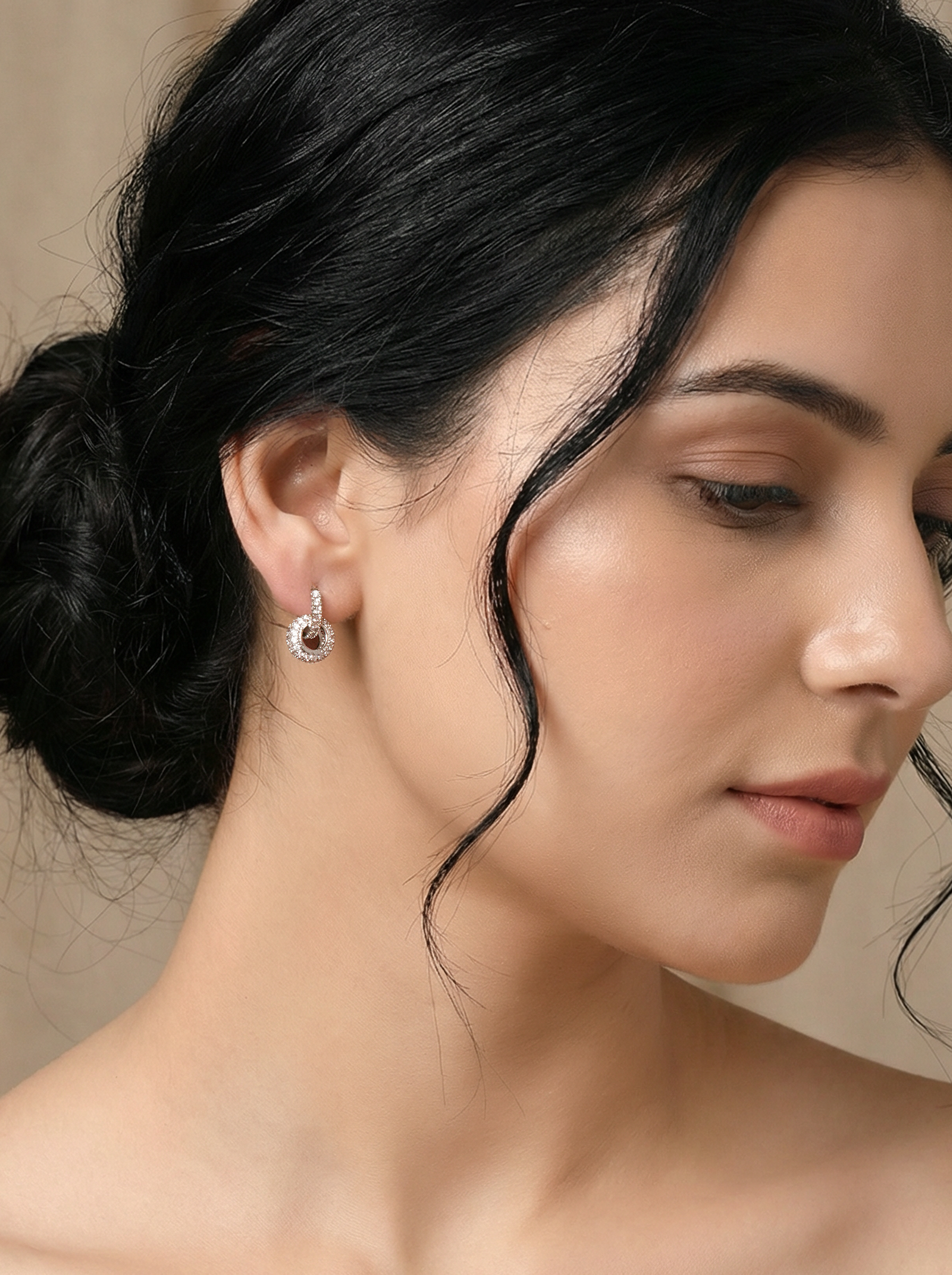 Silver Twisted Hoops