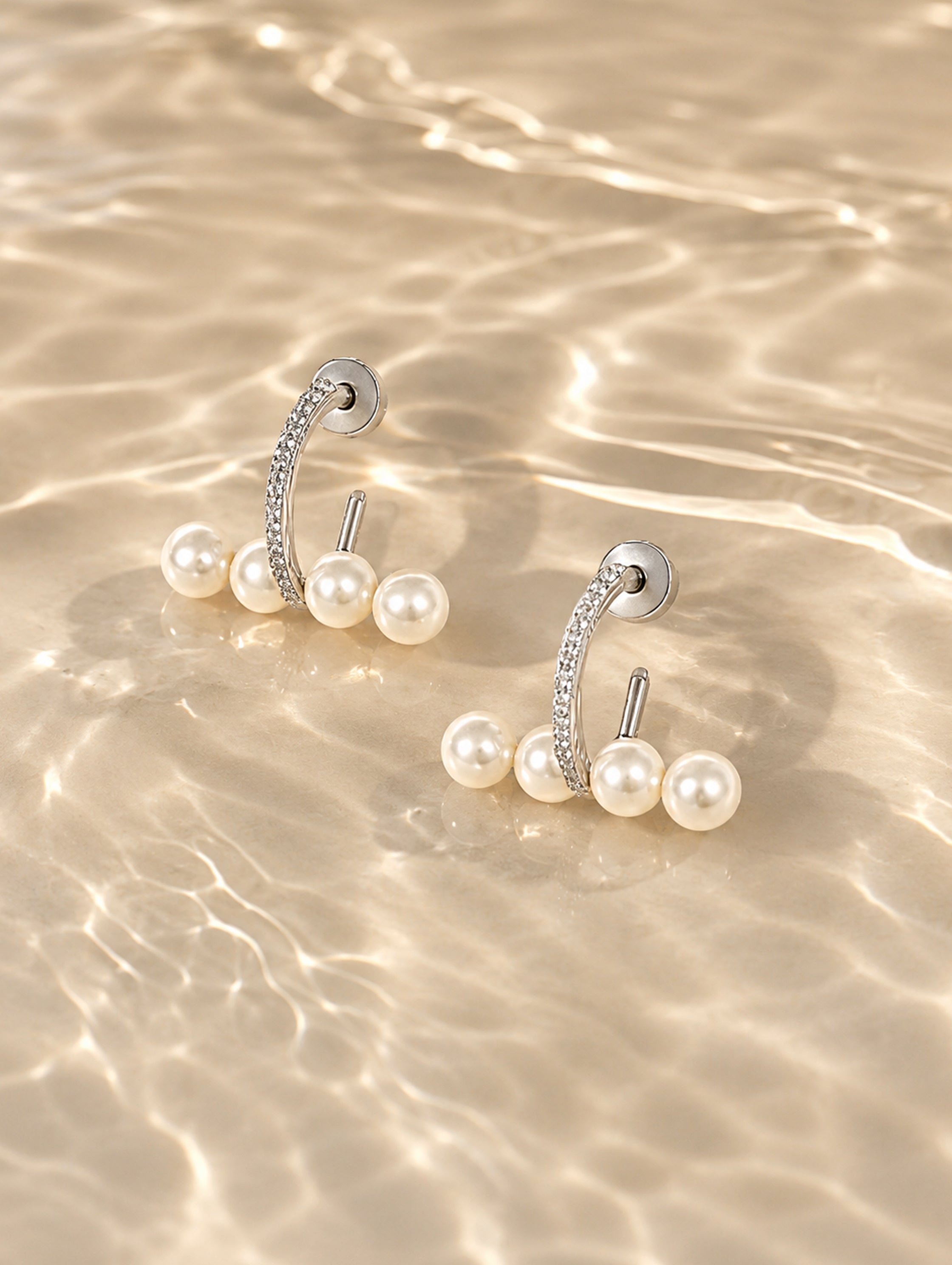 Moonlit Pearl Earrings