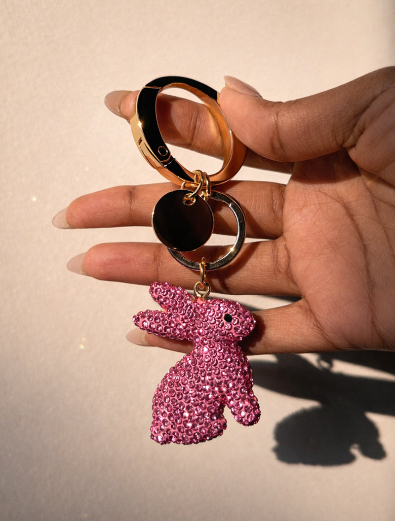 Bunny Pop Crystal Charm