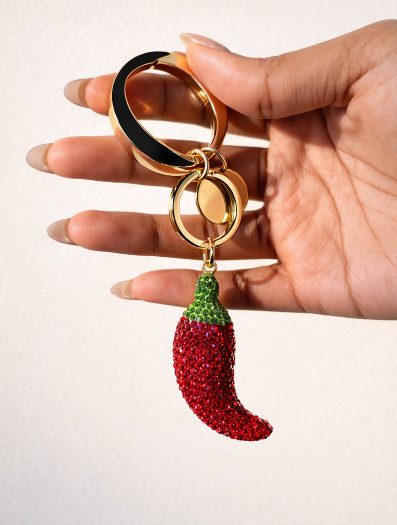 Hot Chilli Crystal Charm