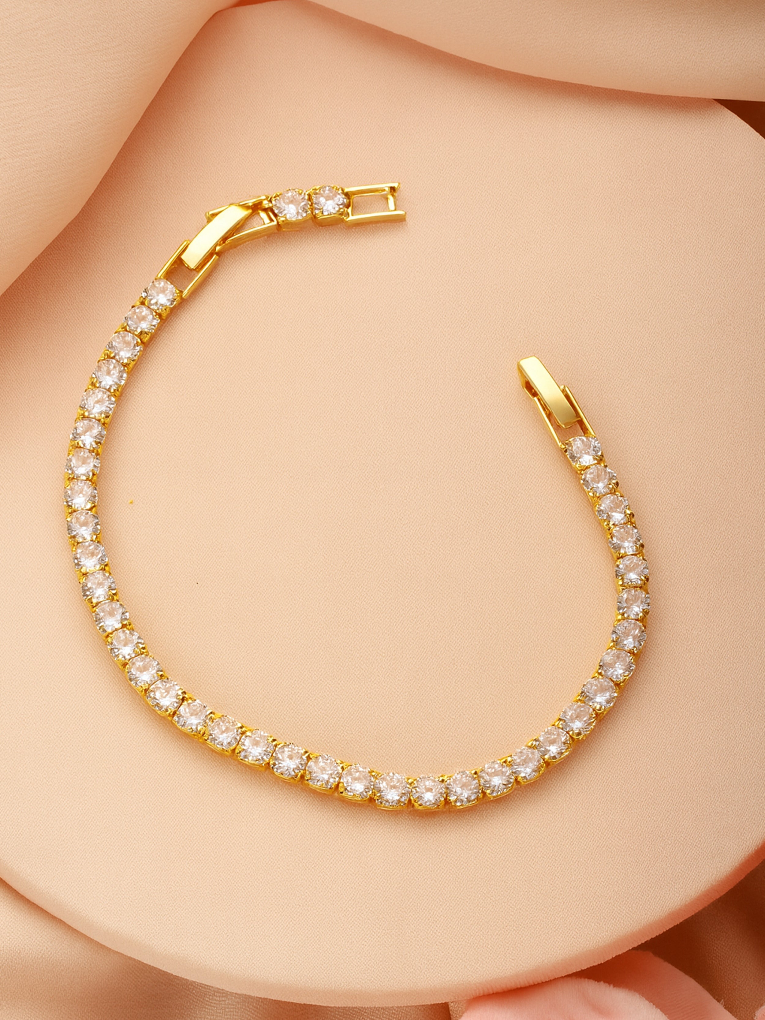Rose Gold Blush Bracelet-18K Gold Plated
