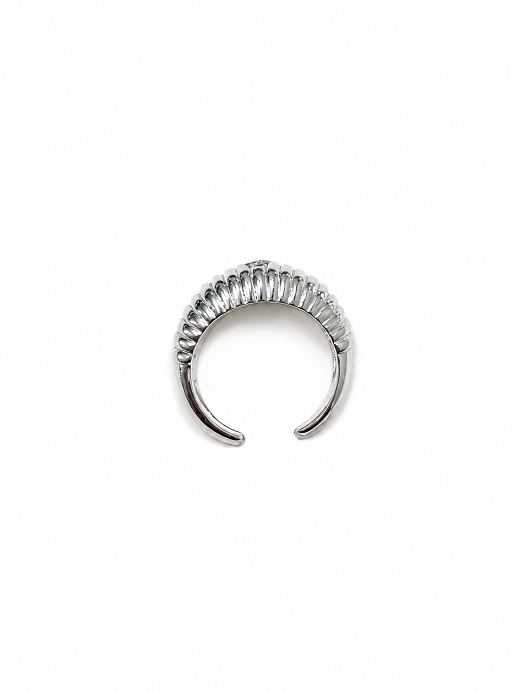 Heart Ribbed Ring