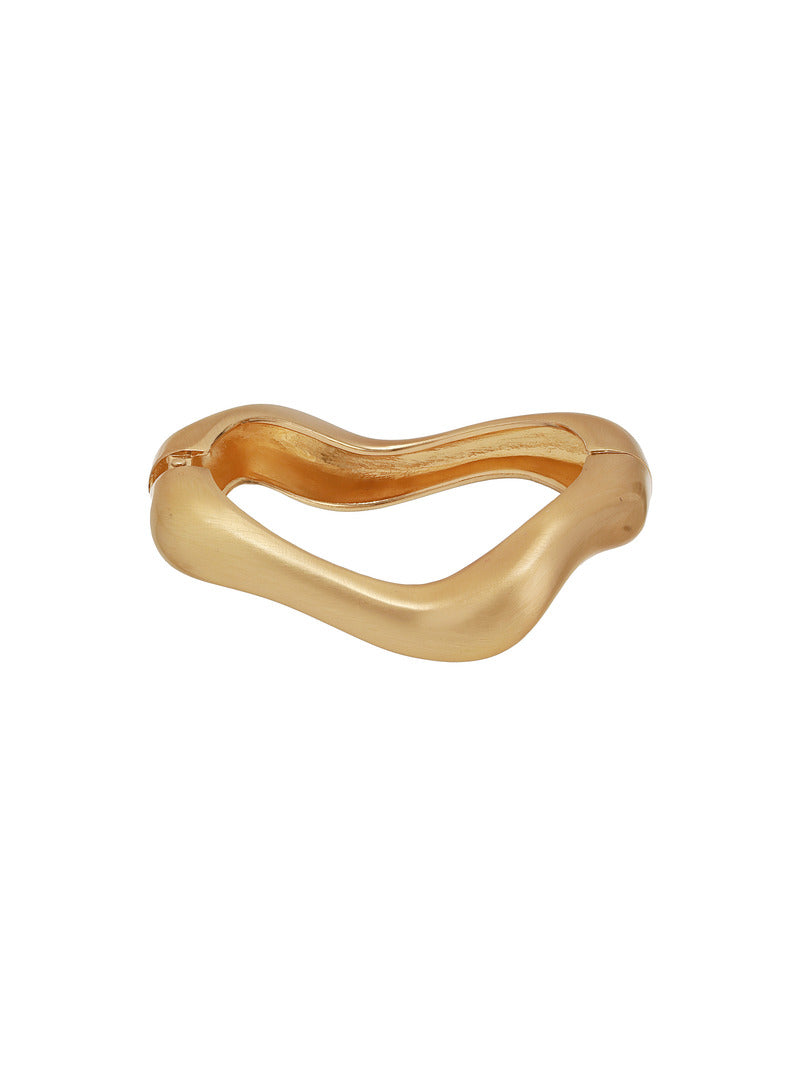 Sculpted Duo-Tone Bangles (Set of 4)