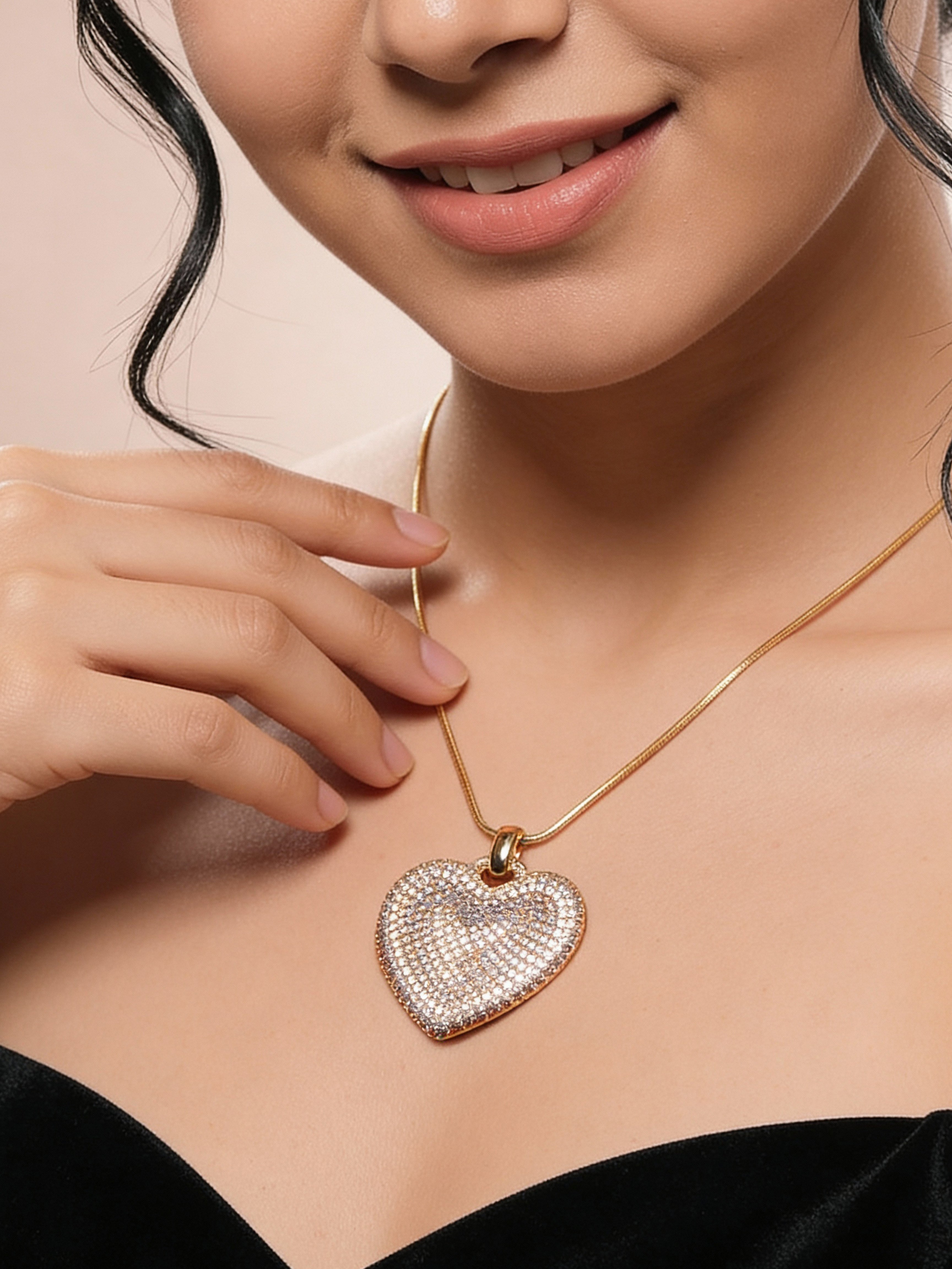 Cold Heart Pendant — 18K Gold Plated
