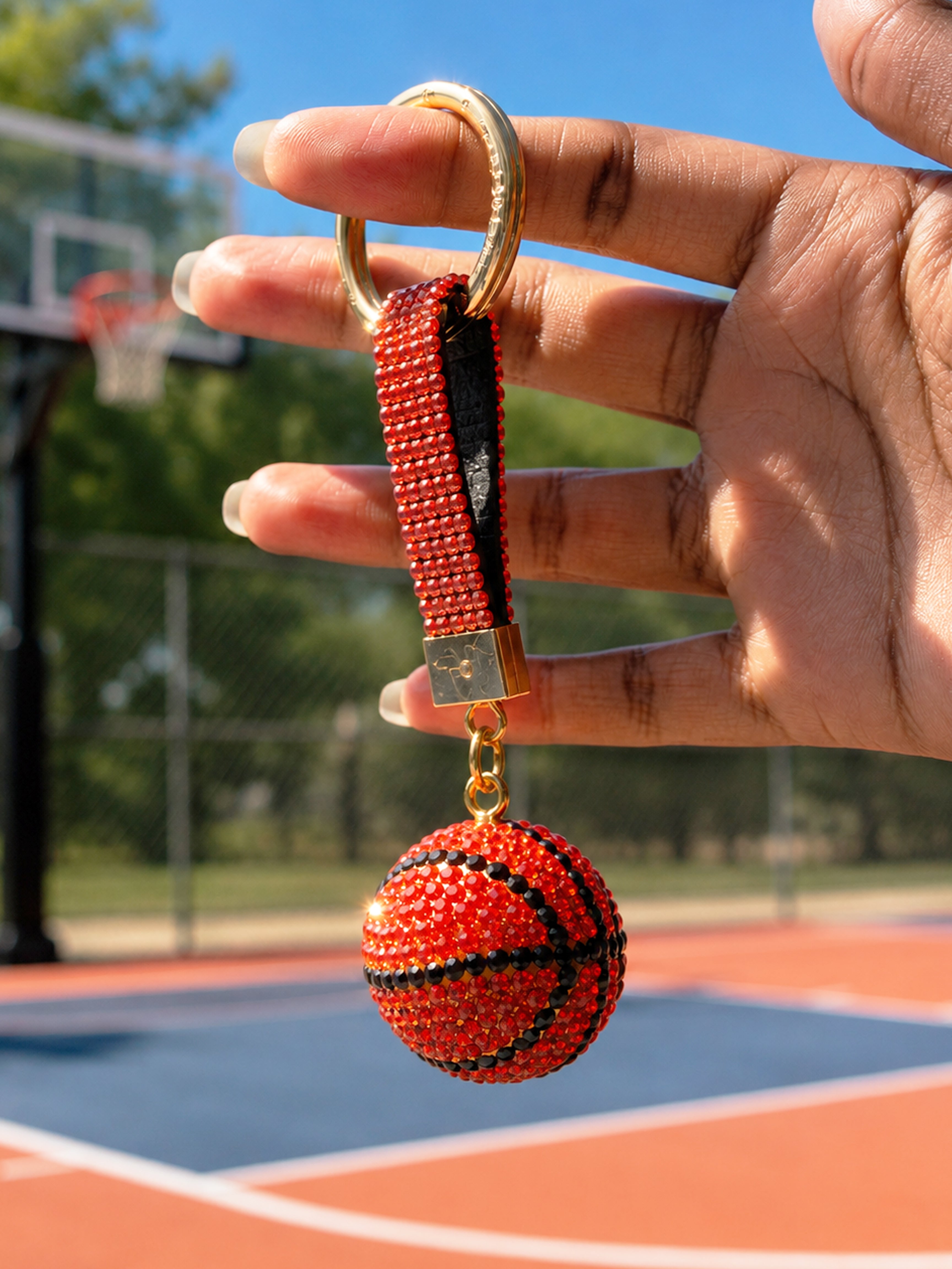 Court Crush Crystal Charm