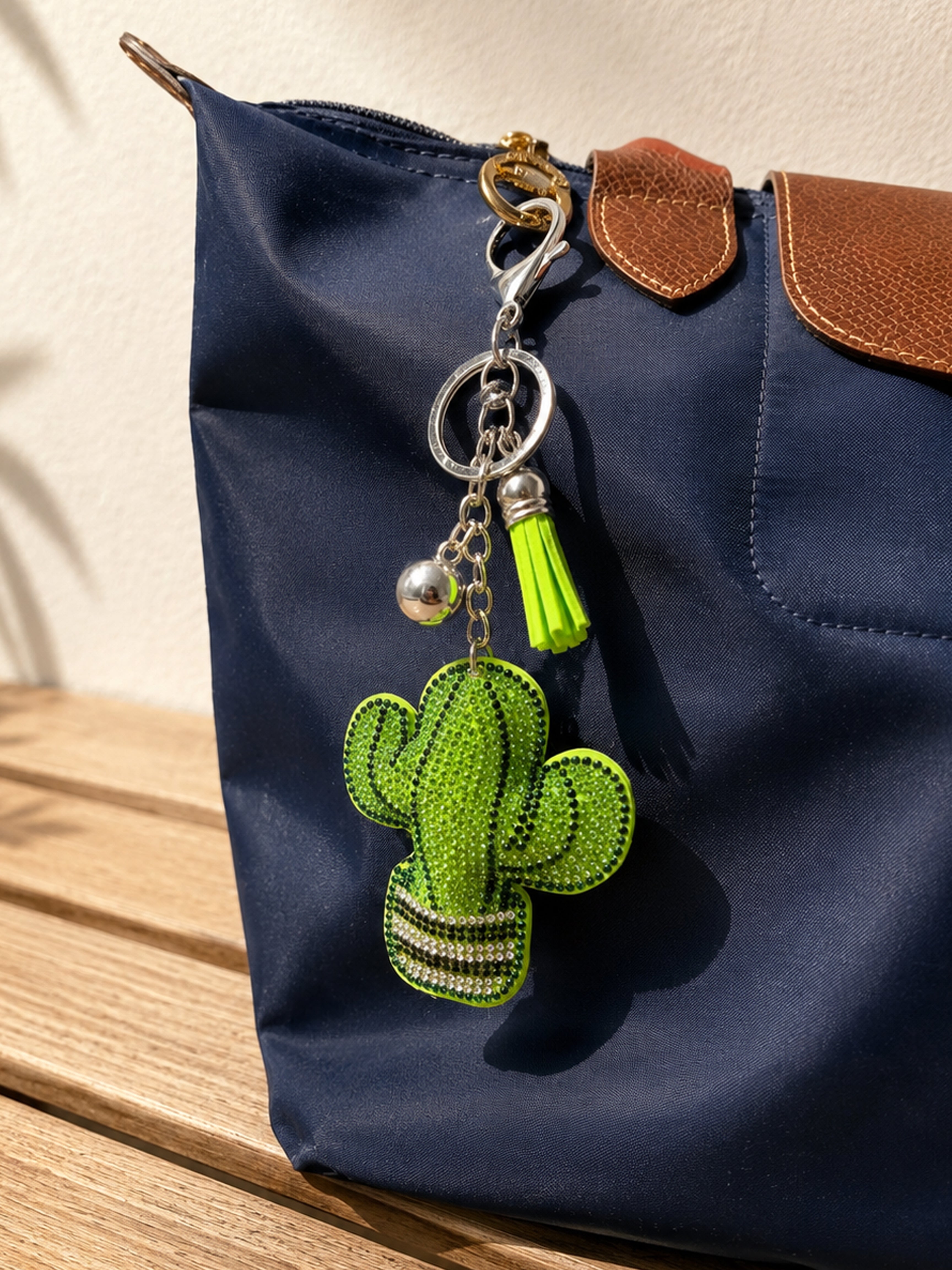 Glow Cactus Crystal Charm