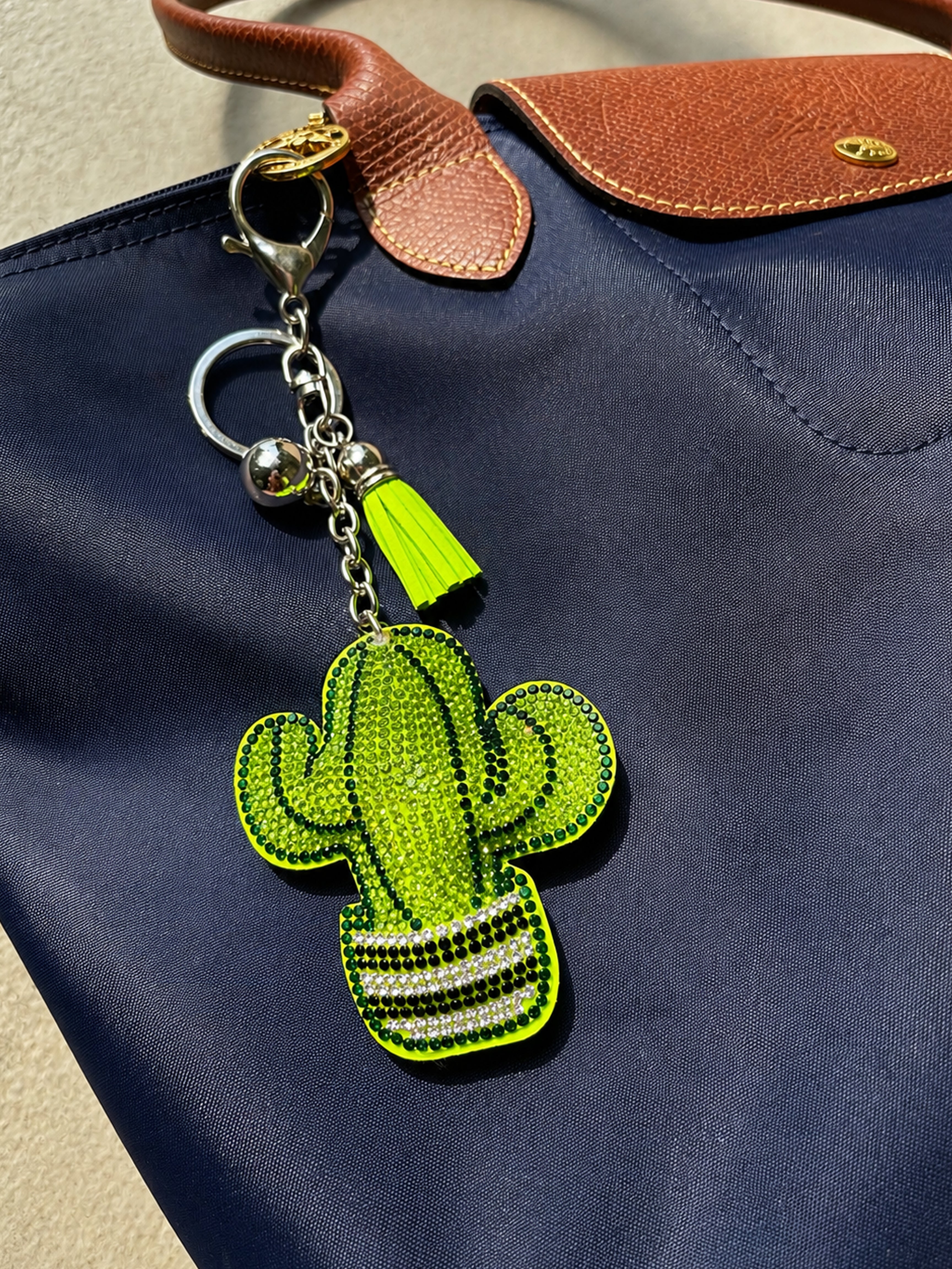 Glow Cactus Crystal Charm